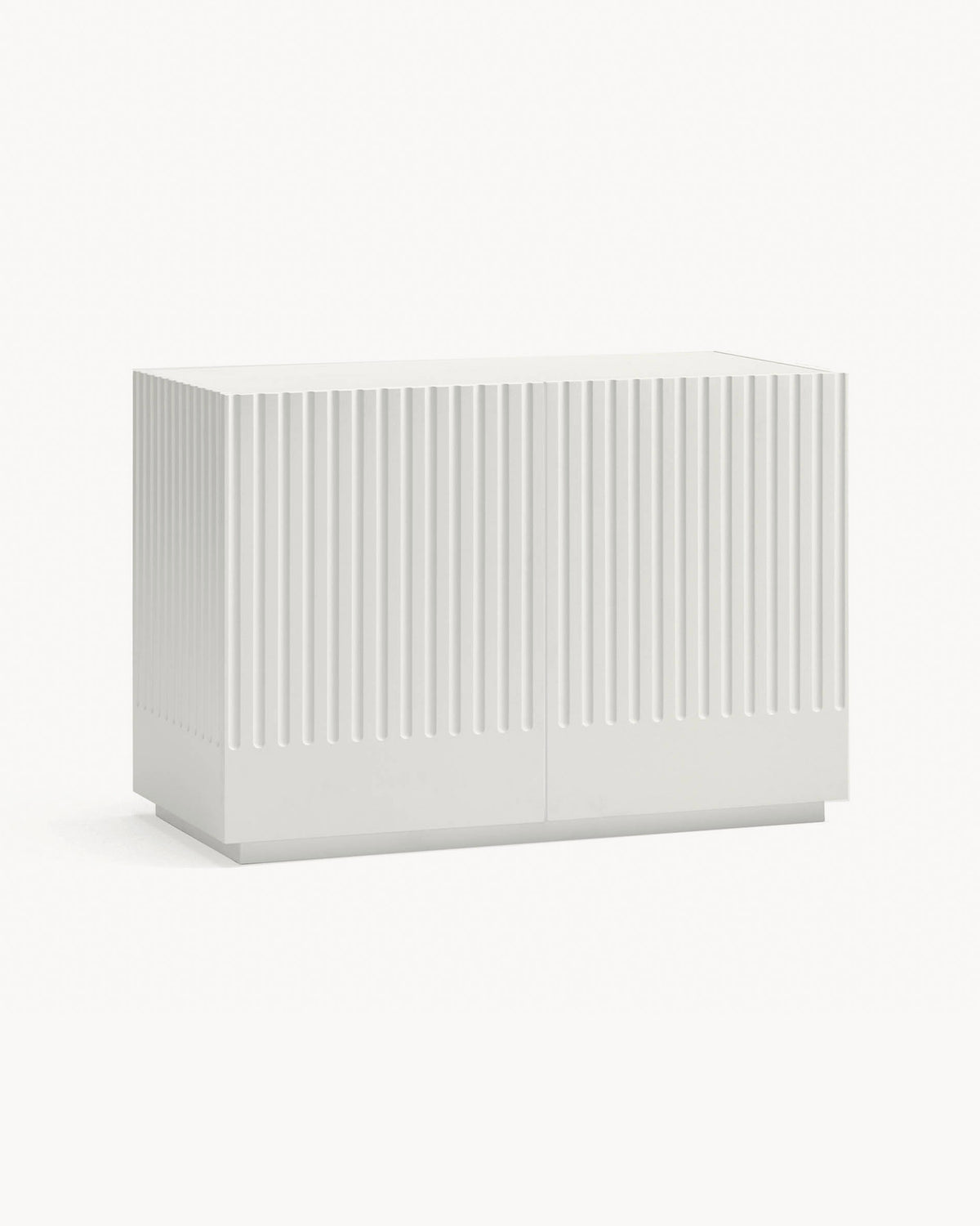 Cassettiera con ante scanalate Doric
