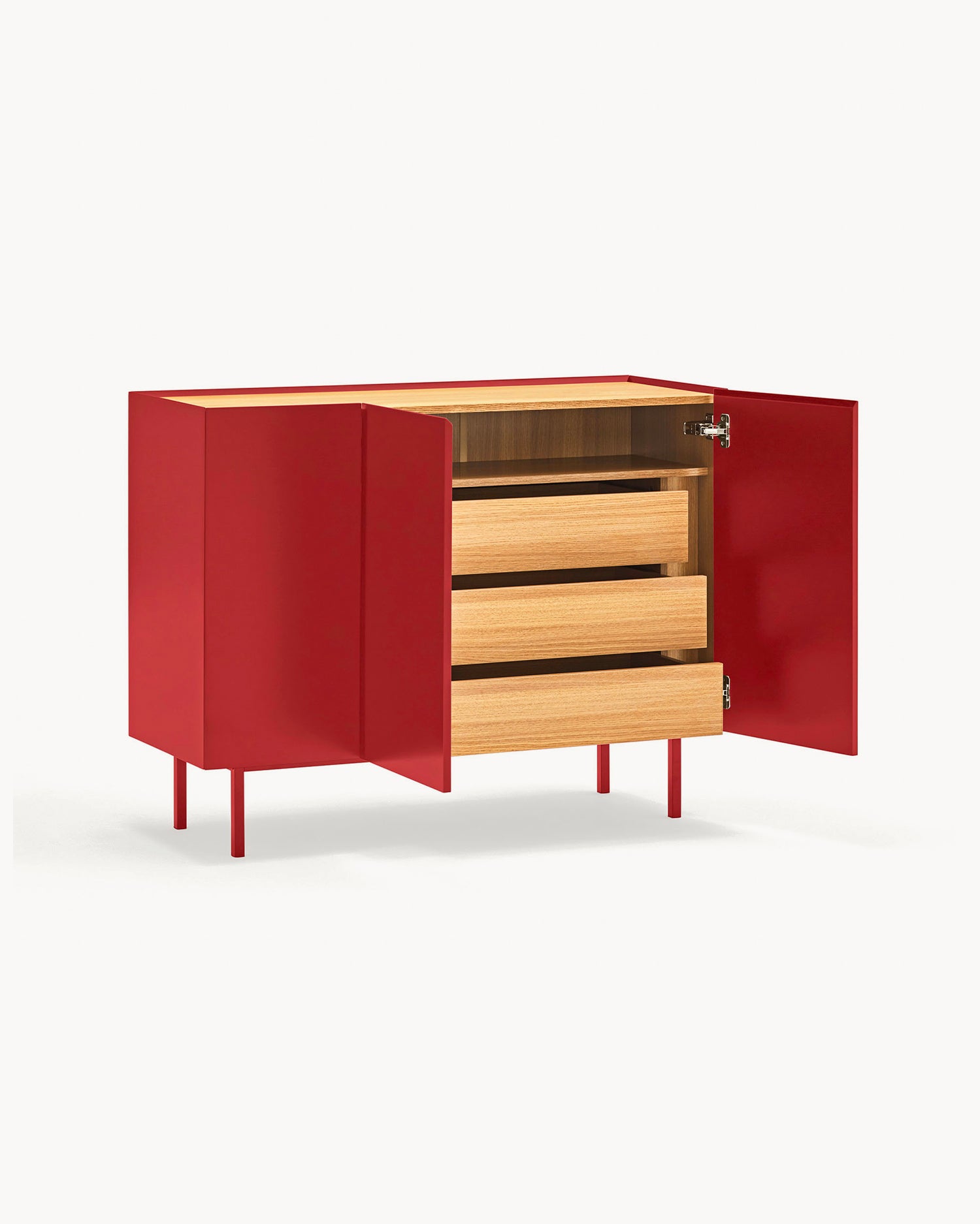 Credenza con piano in rovere Arista