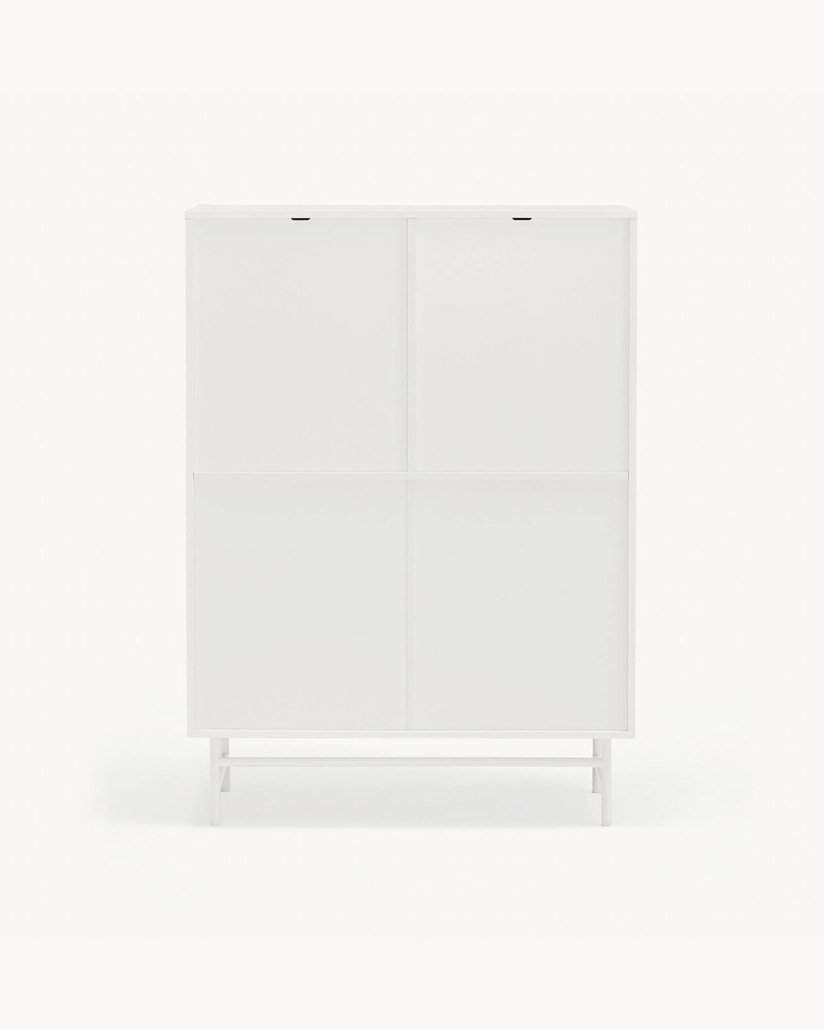 Credenza alta con ante in metallo forato Punto