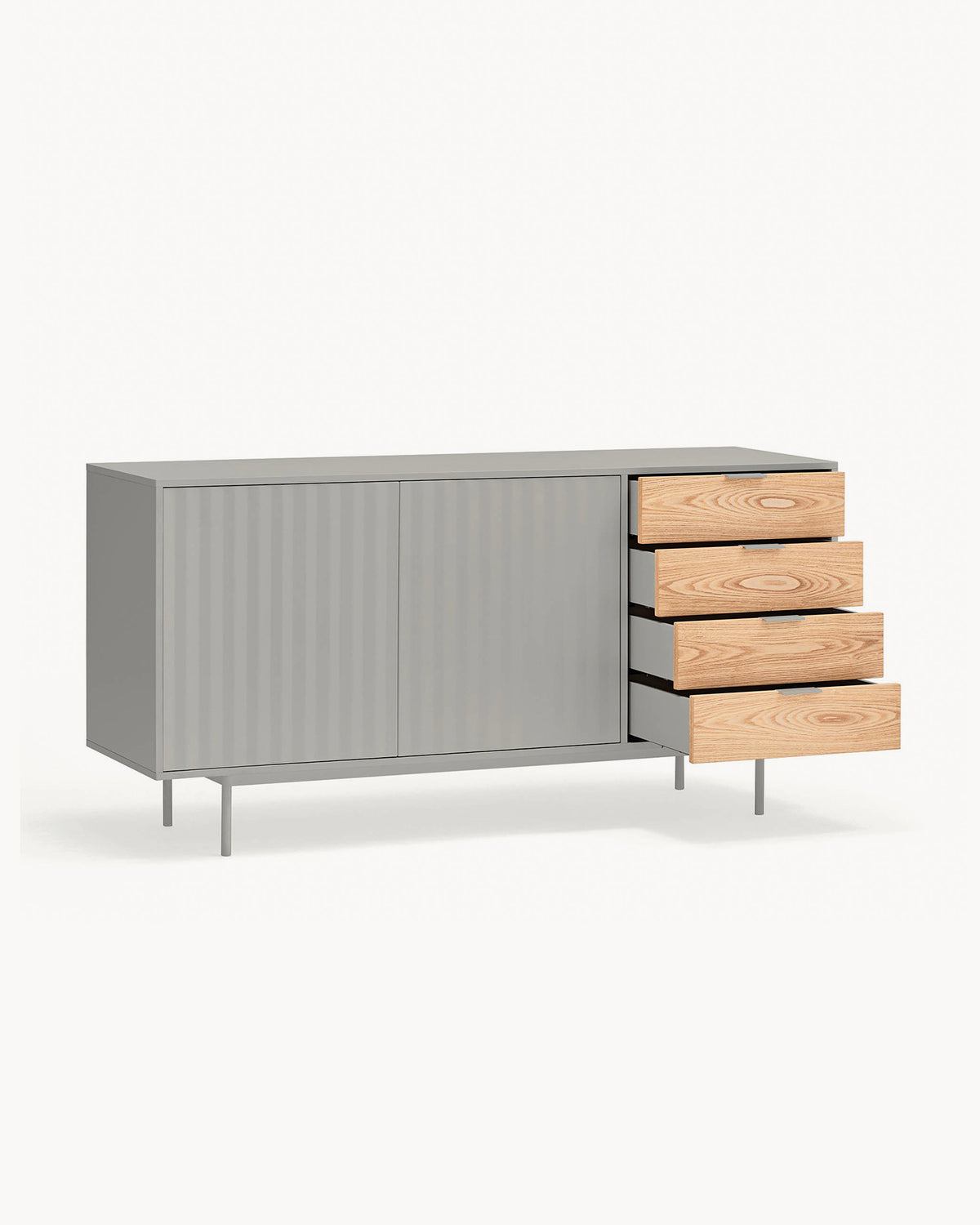 Credenza con cassetti in rovere Sierra