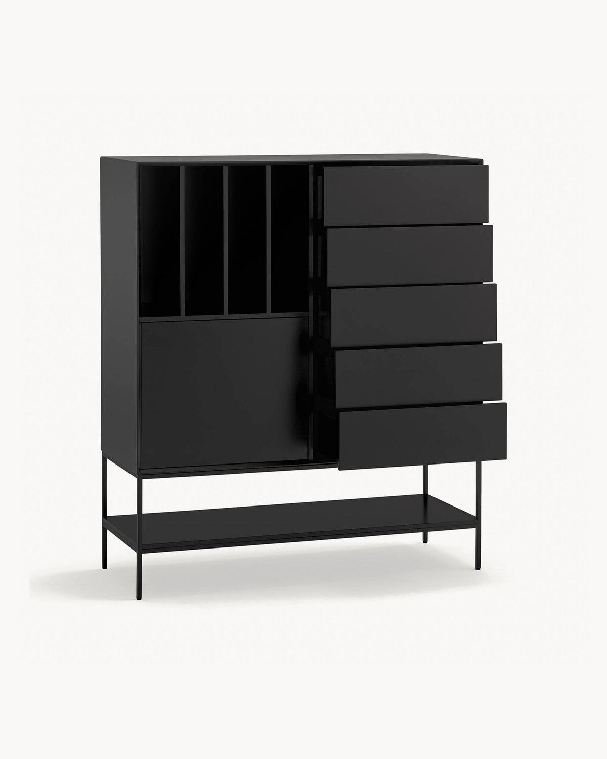 Credenza alta laccata Platt