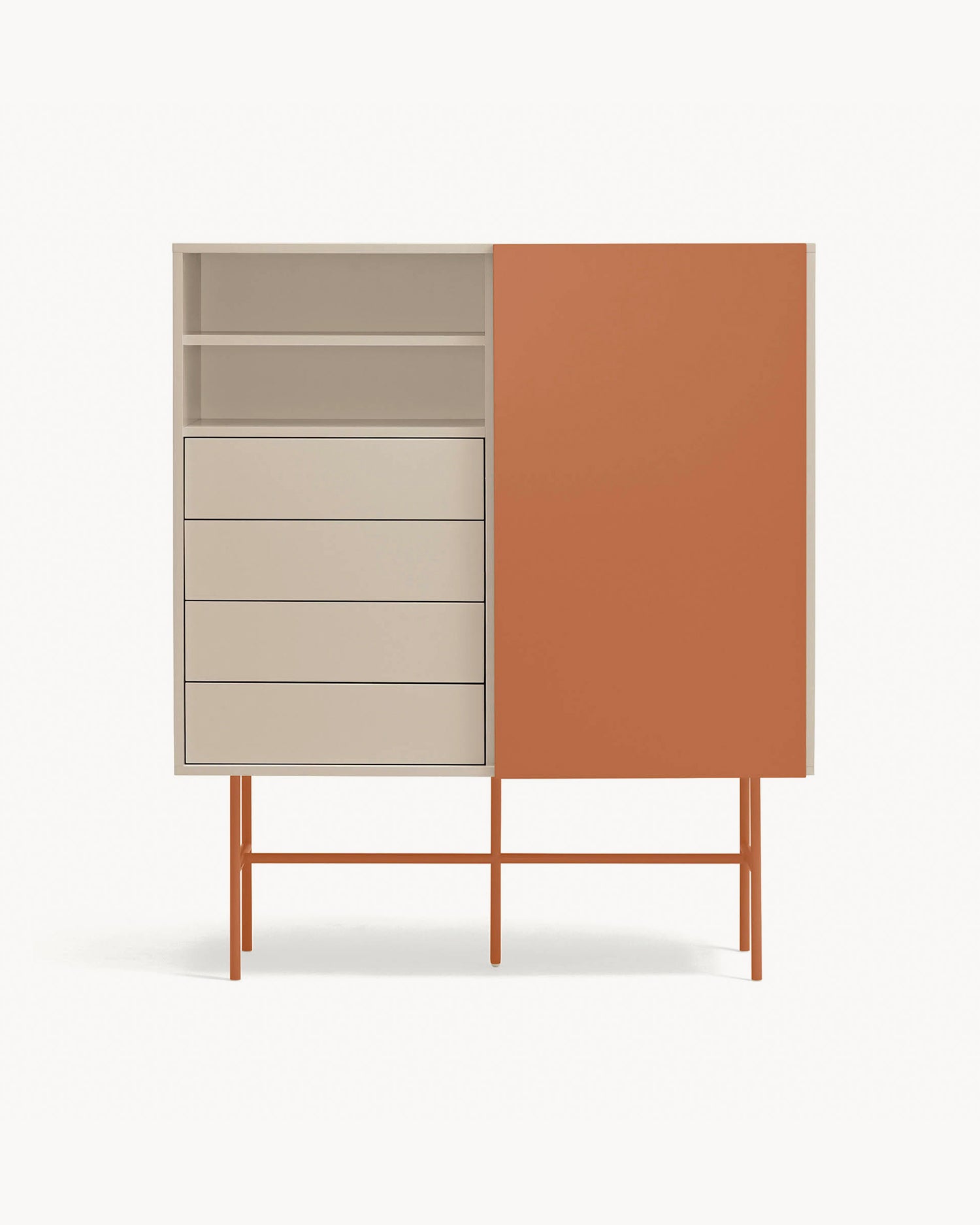 Credenza alta con anta scorrevole Nube