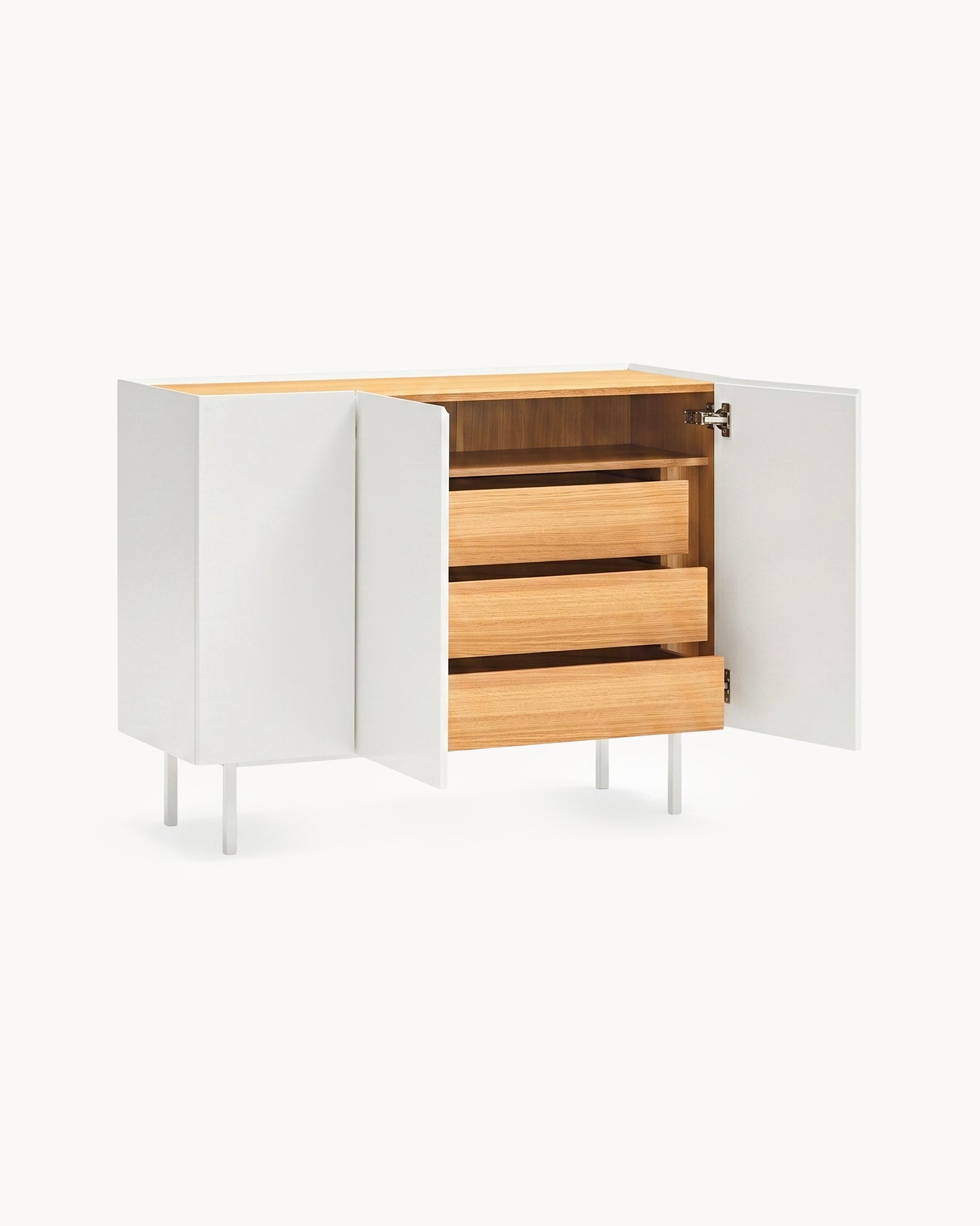 Credenza con piano in rovere Arista