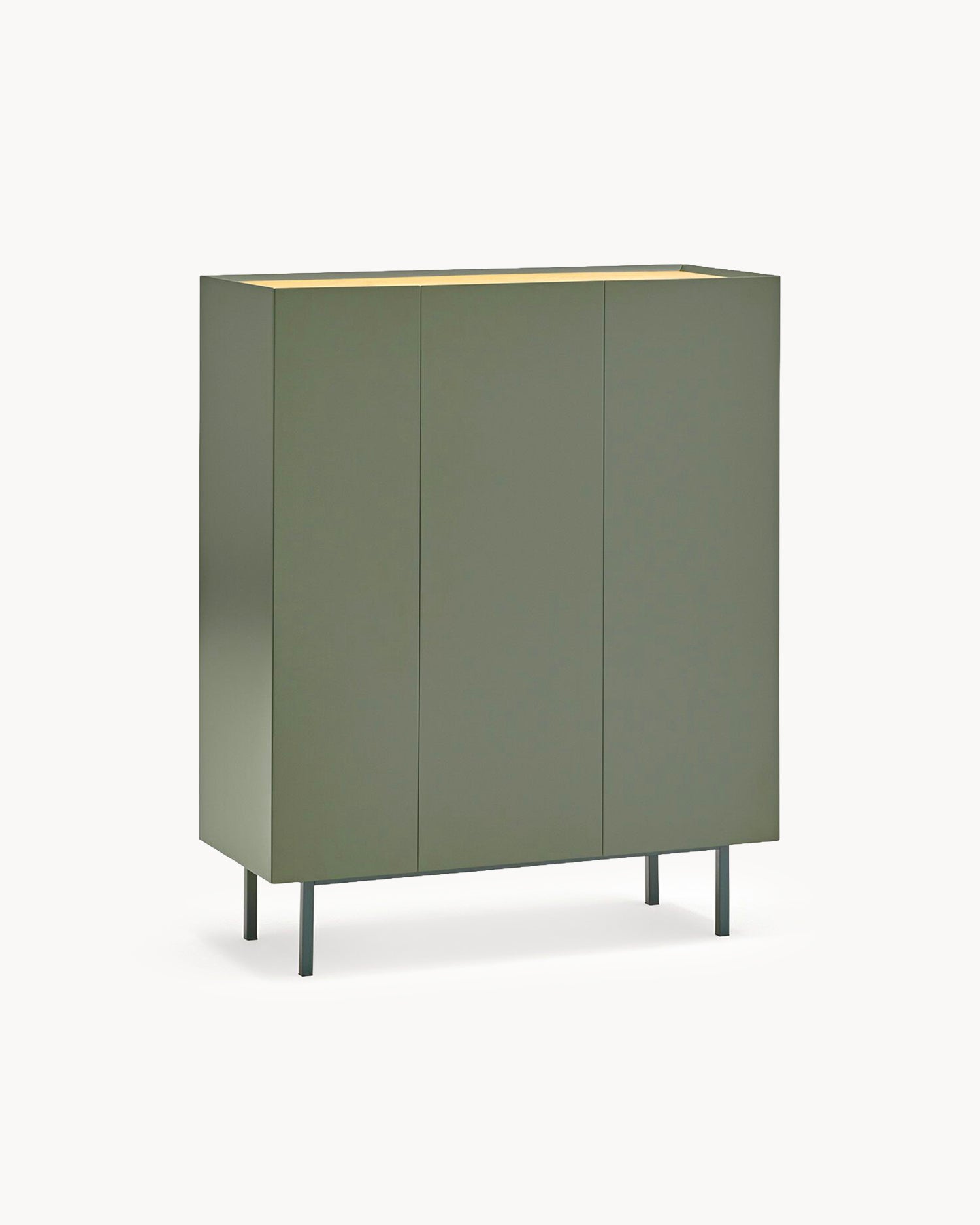 Credenza alta con piano in rovere Arista