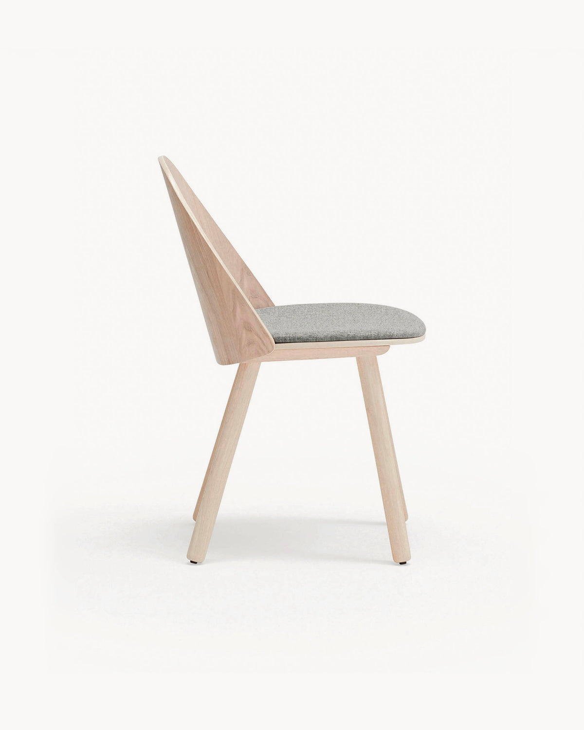 Set di 2 sedie in legno con seduta imbottita Uma
