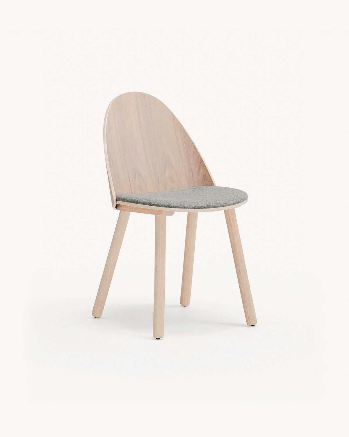 Set di 2 sedie in legno con seduta imbottita Uma