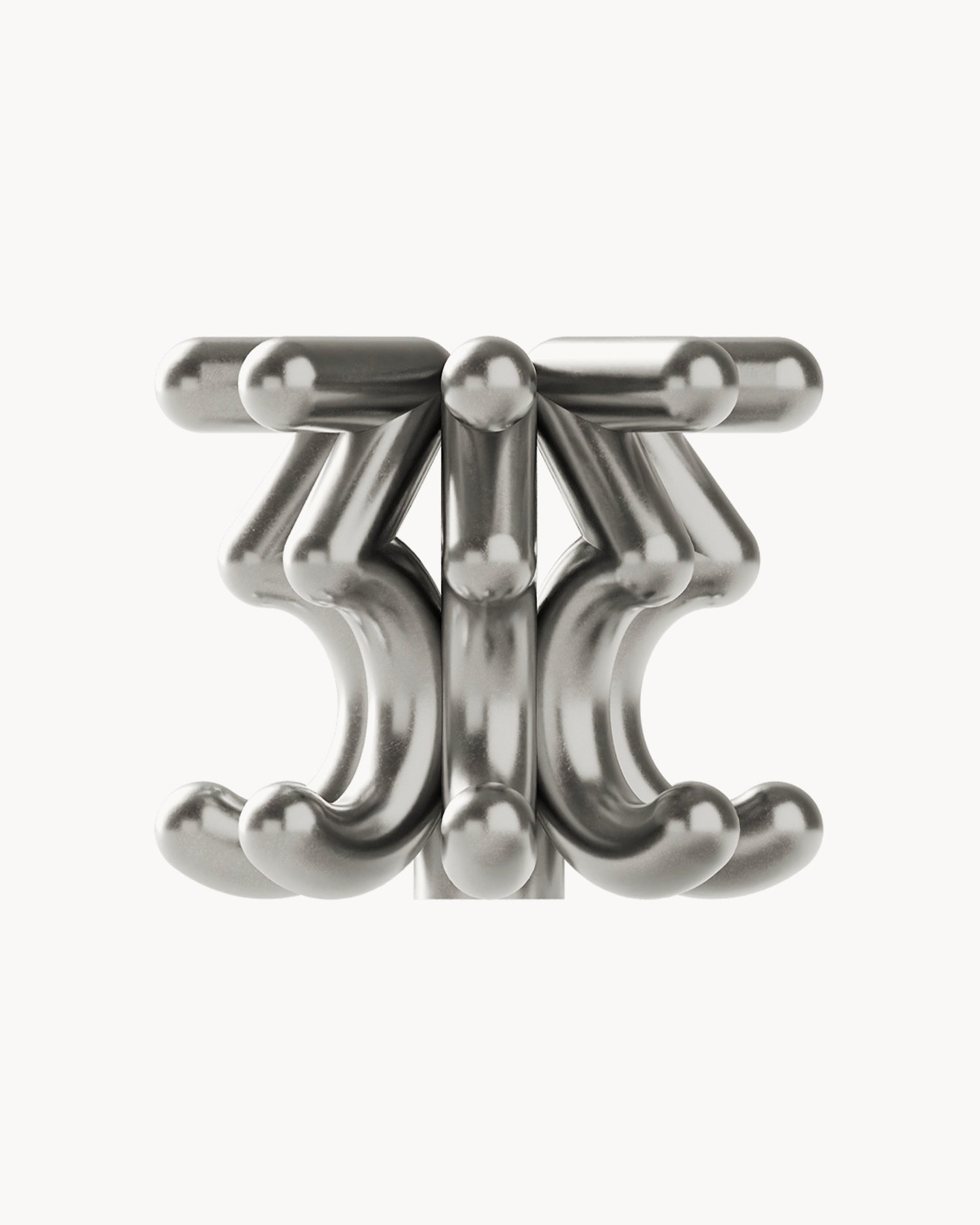 Portacandele in alluminio Digit Three