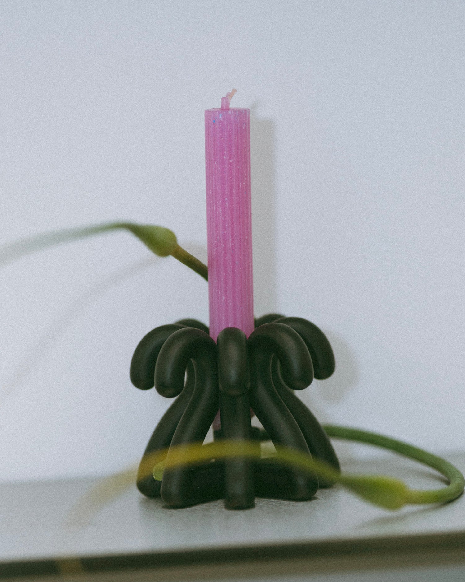 Portacandele in alluminio Digit Two