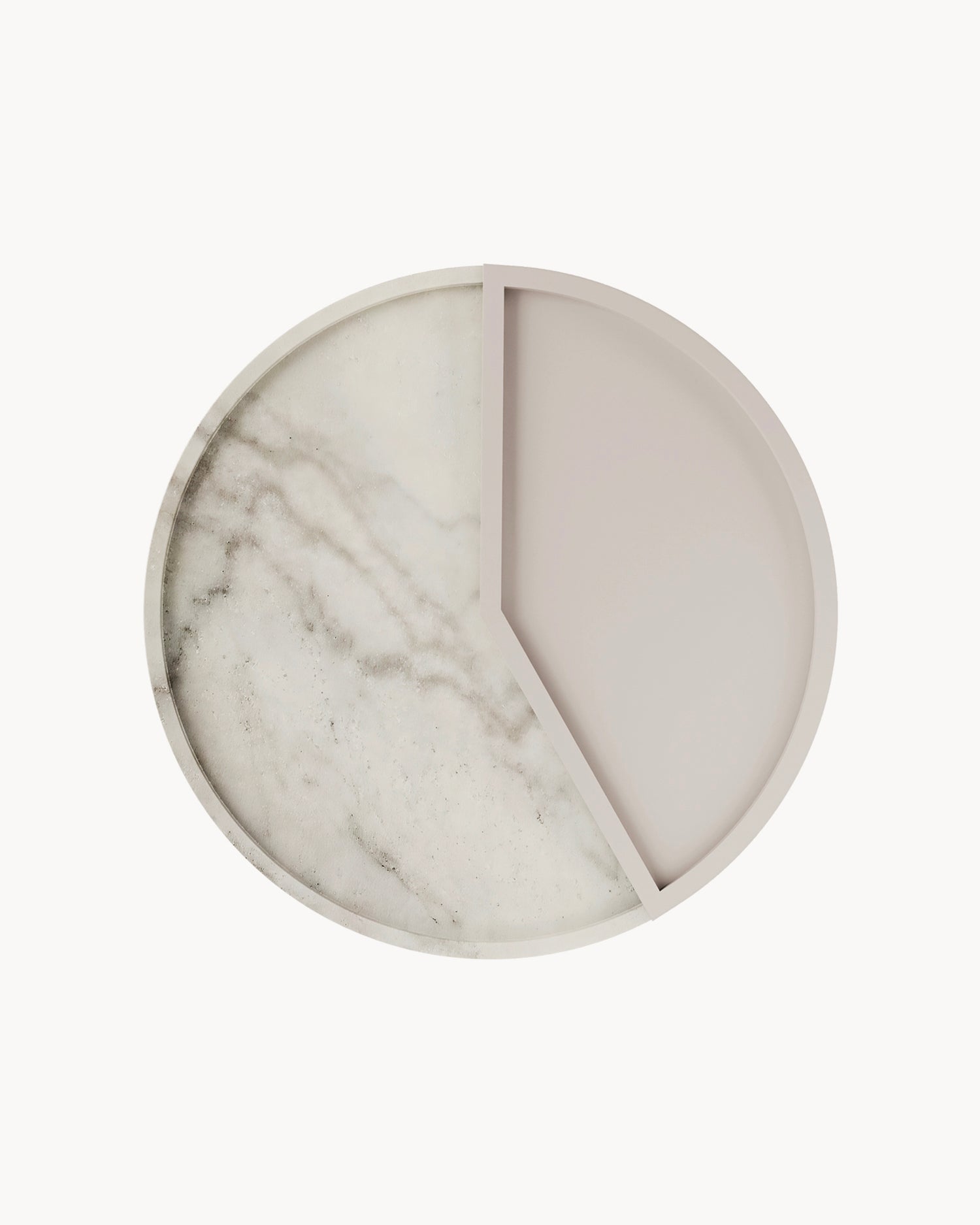 Vassoio in marmo e alluminio 5 O'Clock