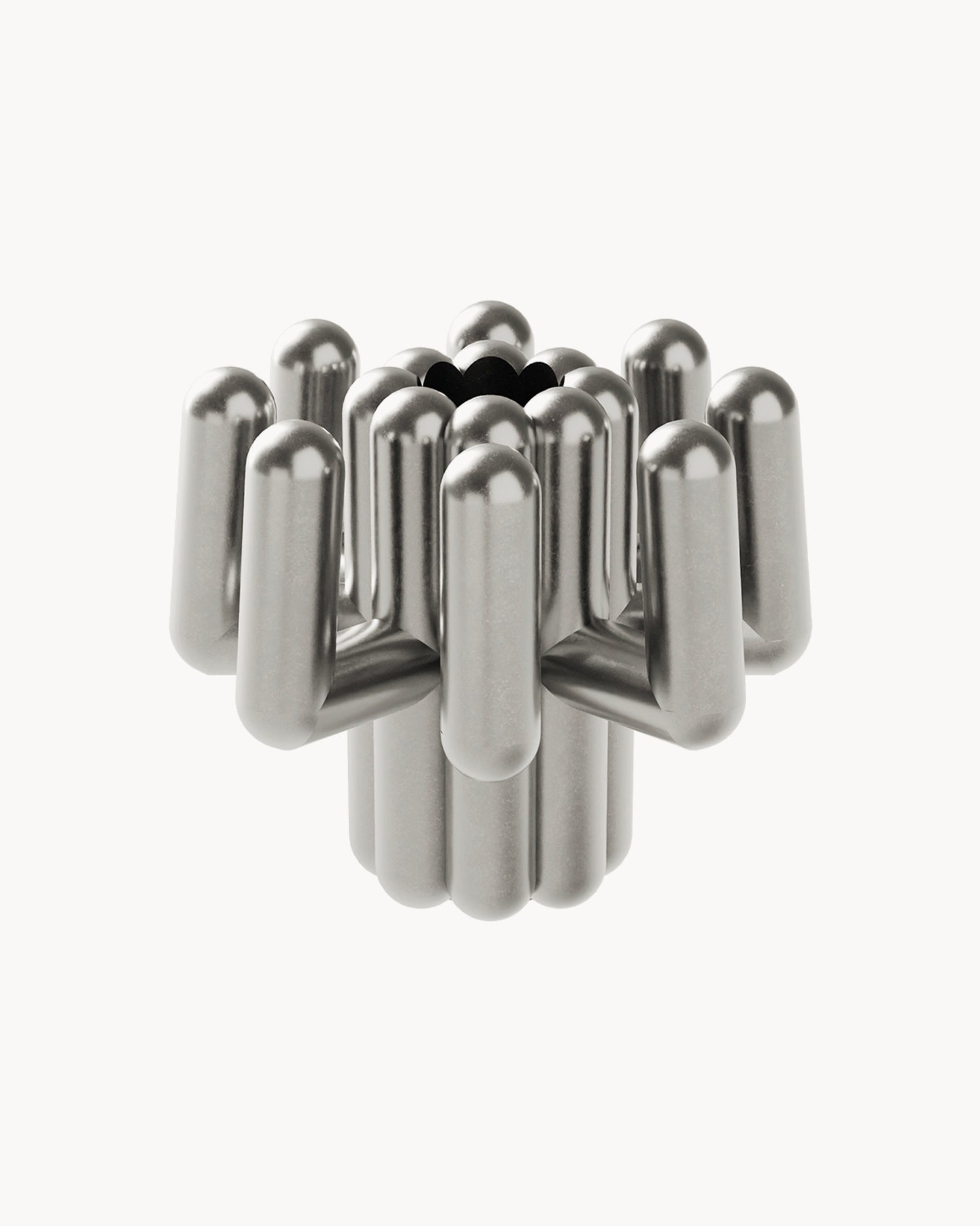 Portacandele in alluminio Digit Four