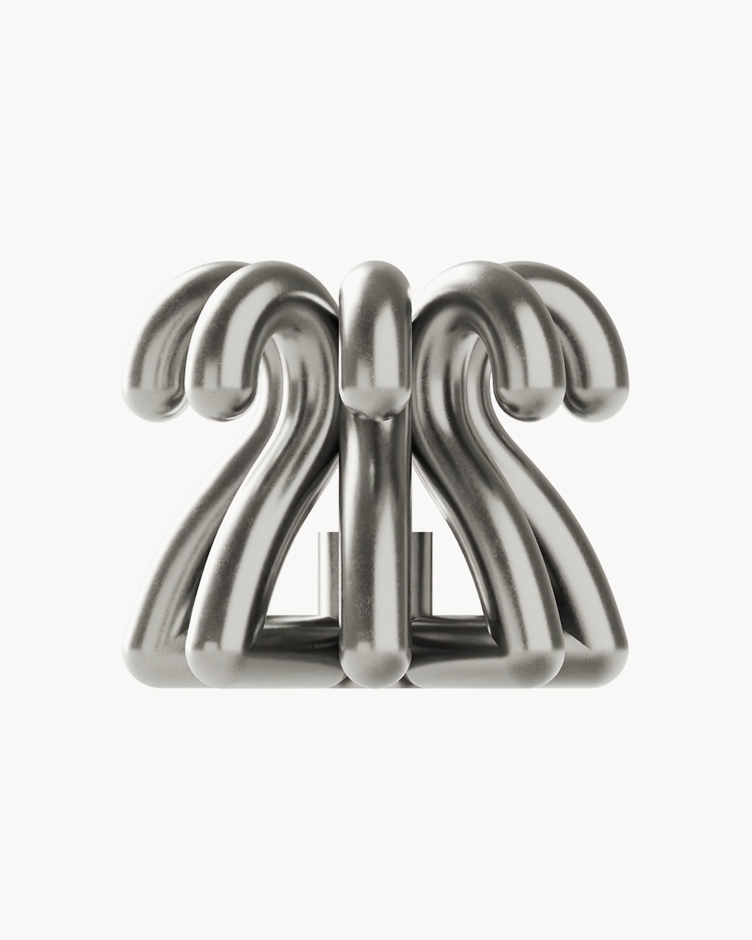 Portacandele in alluminio Digit Two