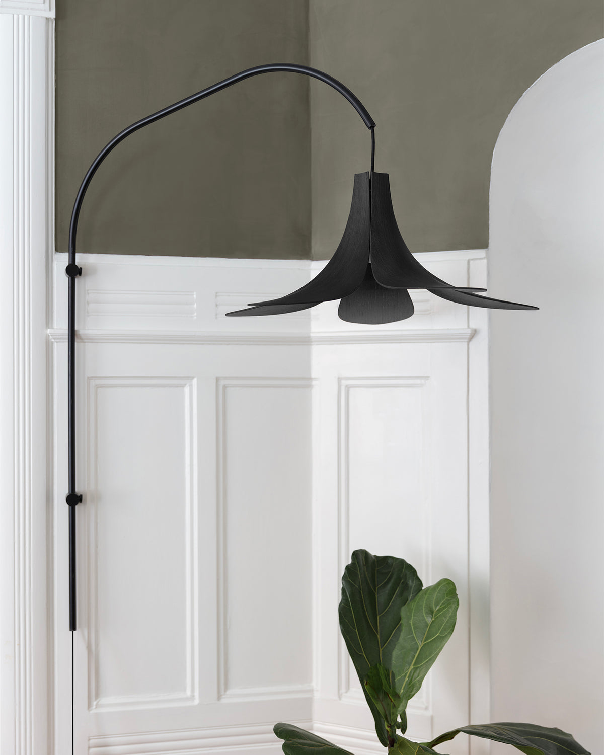 Lampada da parete in impiallacciato di rovere Jazz