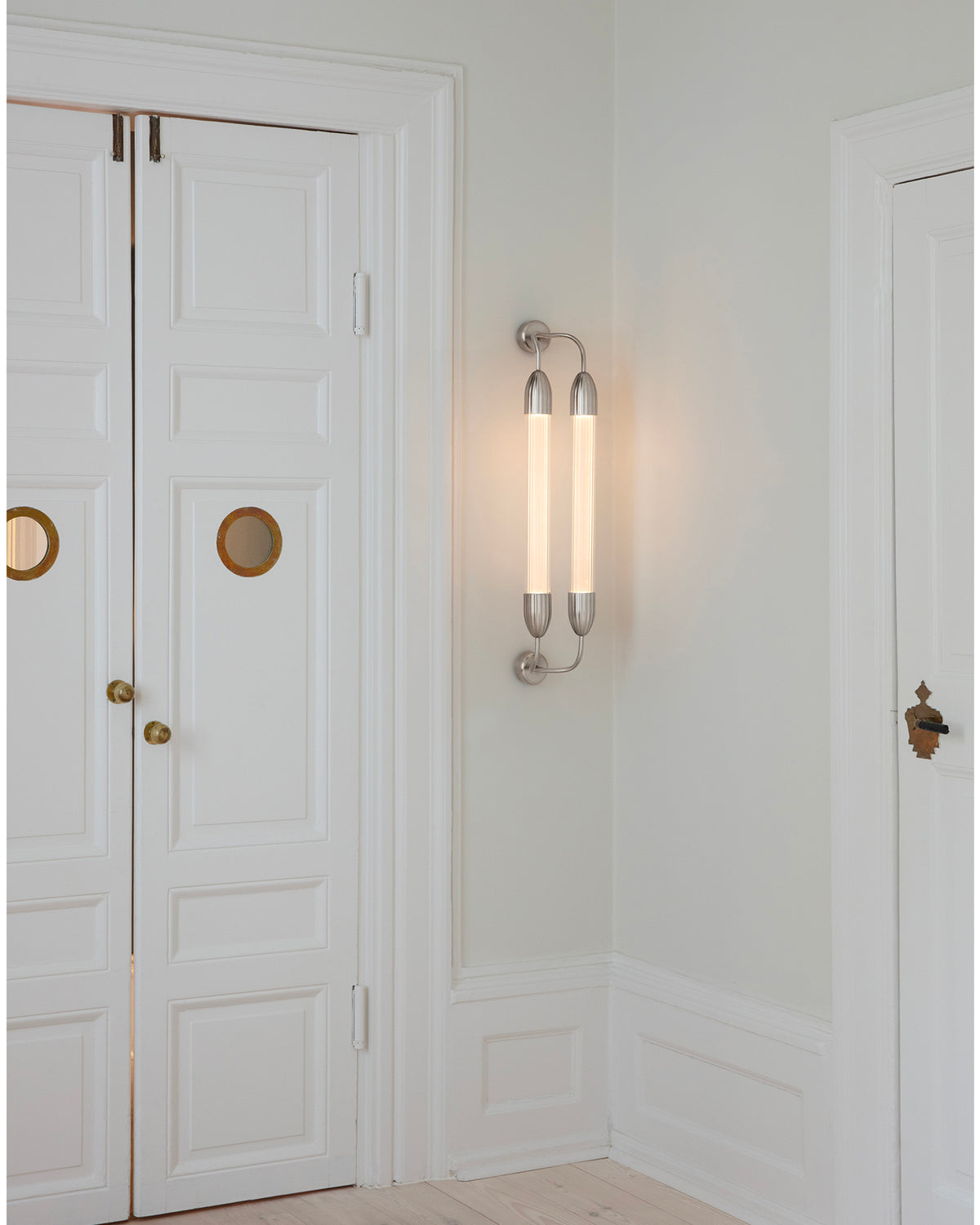 Lampada da parete in vetro ondulato Lemon Squeeze Double