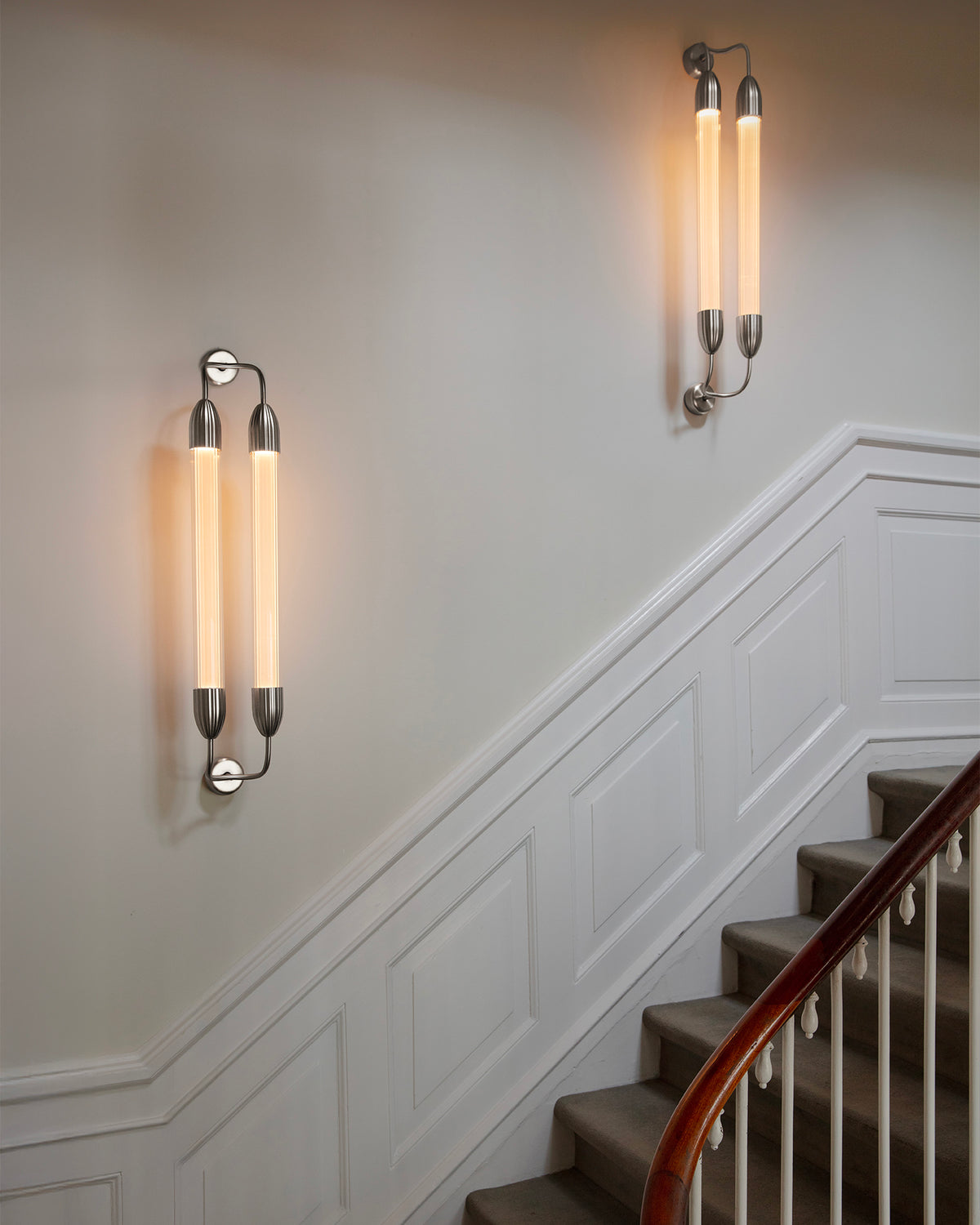 Lampada da parete in vetro ondulato Lemon Squeeze Double