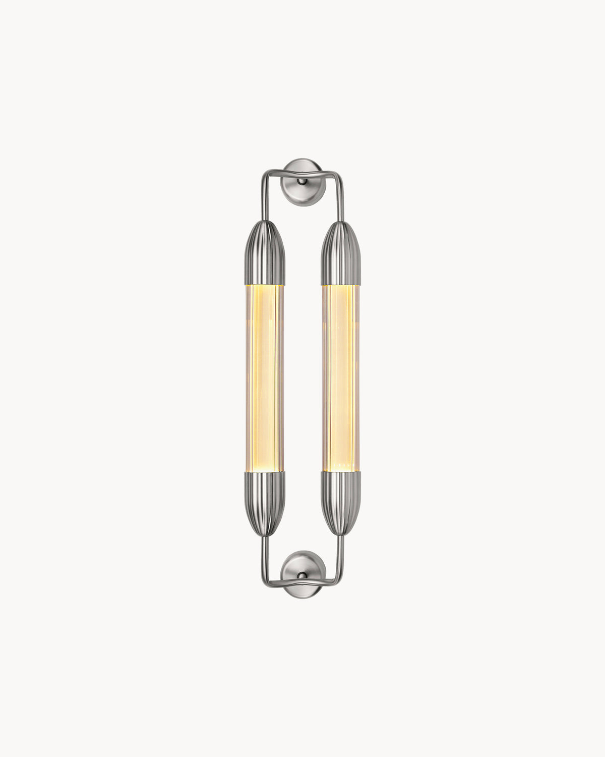 Lampada da parete in vetro ondulato Lemon Squeeze Double