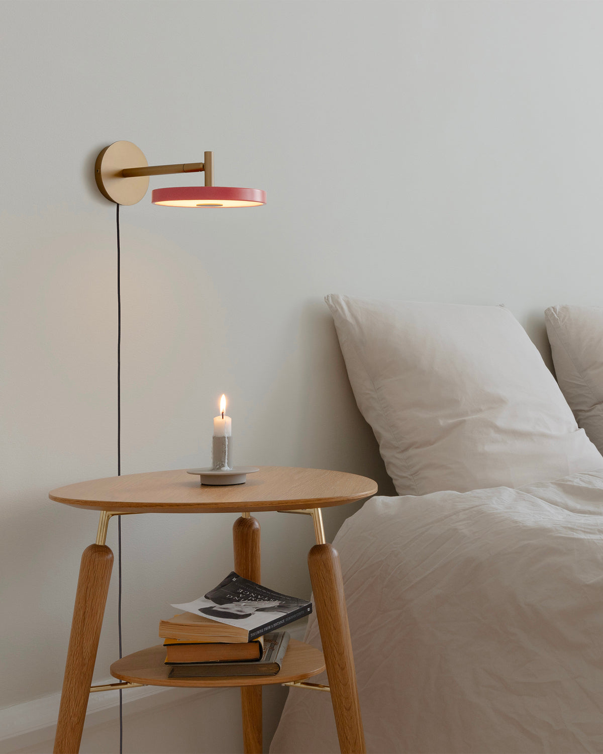 Lampada da parete in acciaio Asteria Short