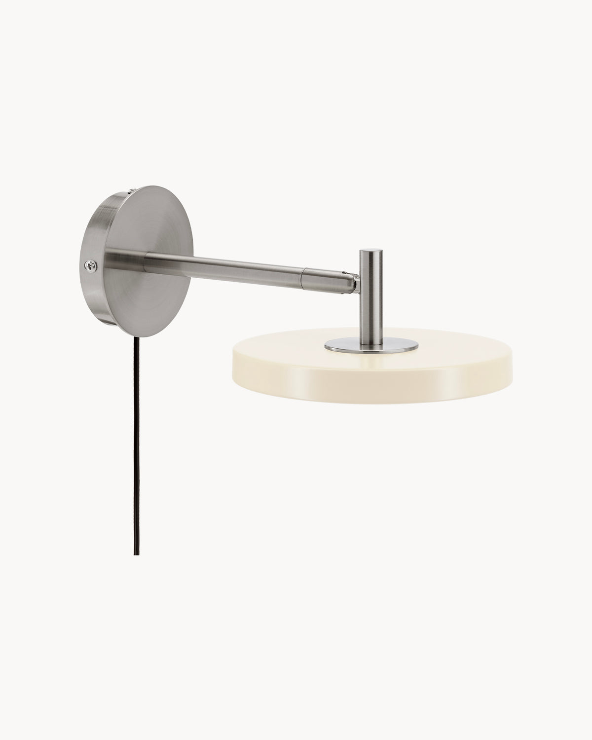 Lampada da parete in acciaio Asteria Short