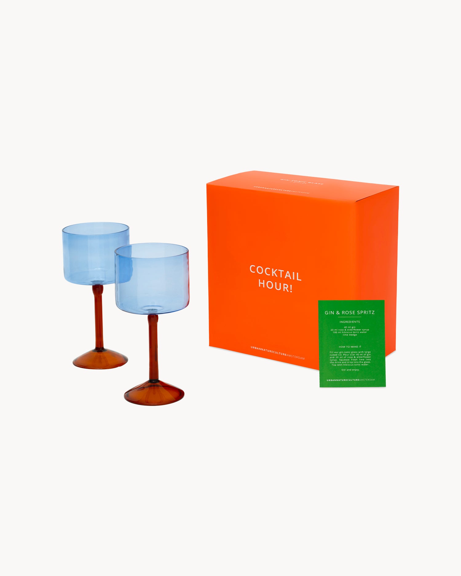Set 2 bicchieri da Gin-tonic in vetro borosilicato