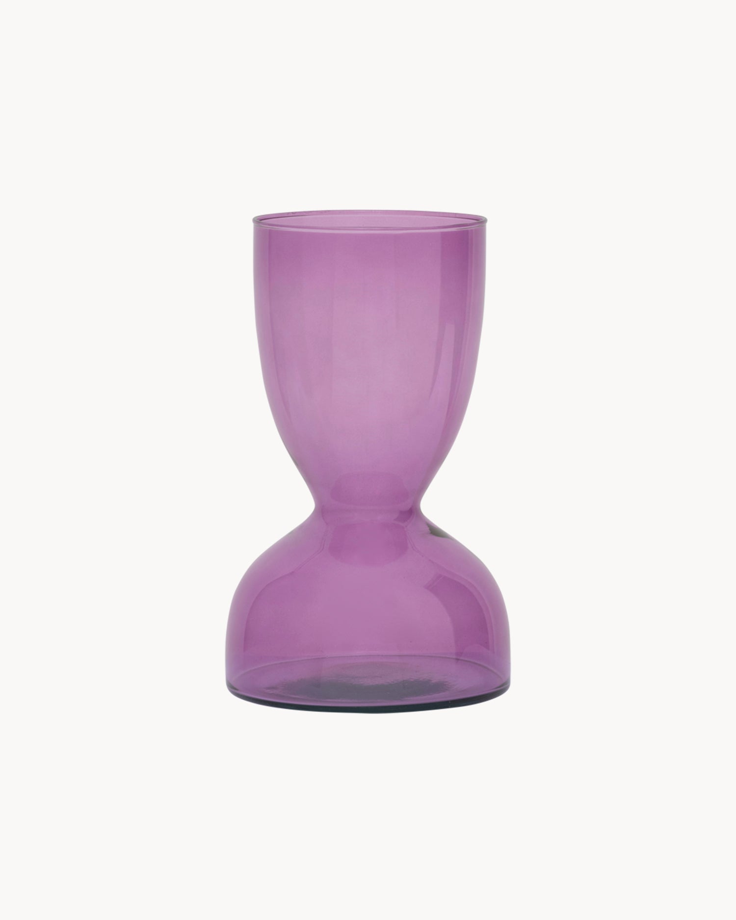 Vaso a clessidra in vetro riciclato Ebbe