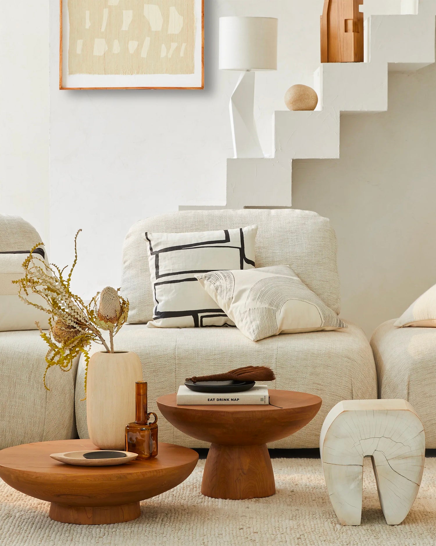 Cuscino in misto lino Arte