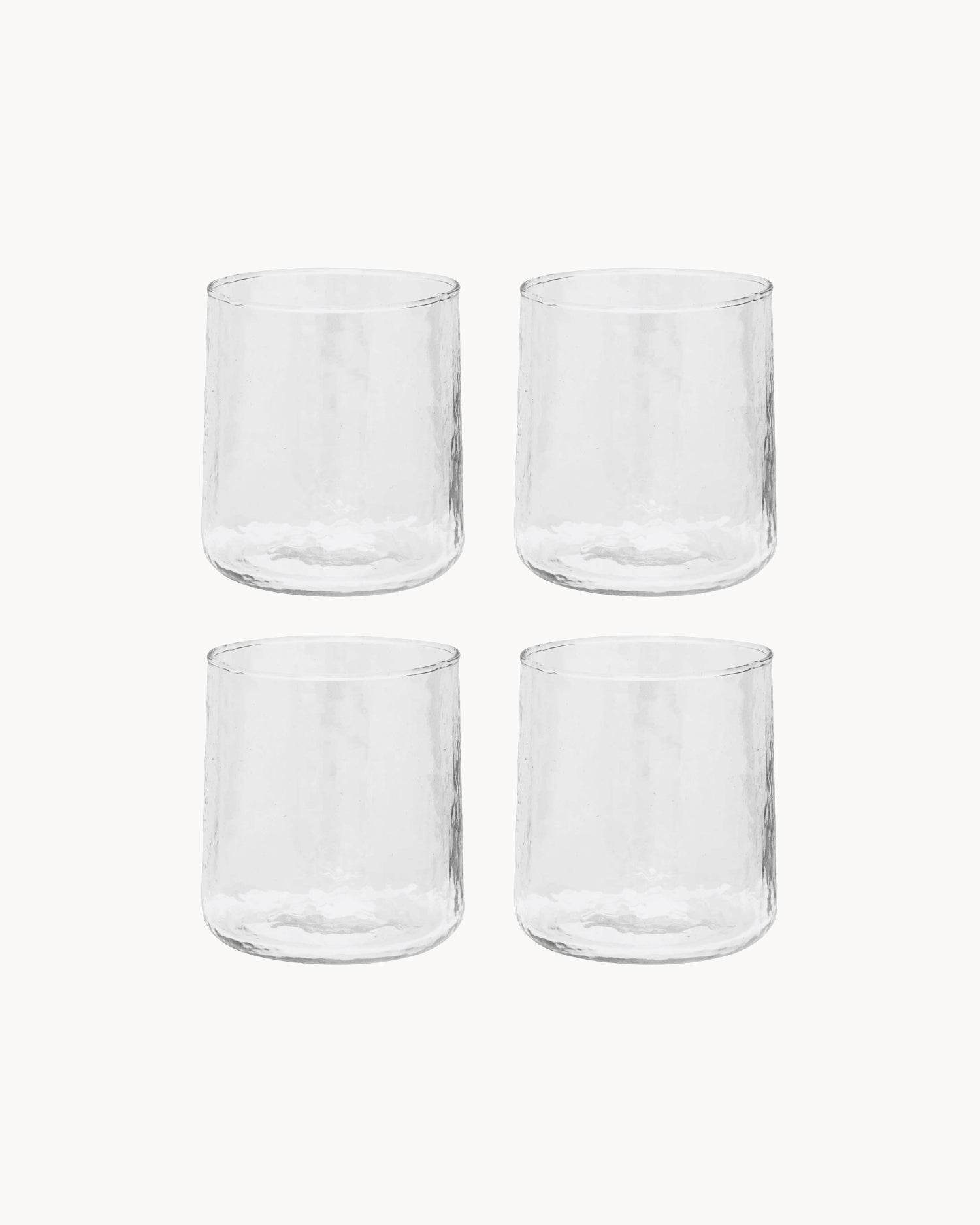 Set 4 Bicchieri realizzati a mano hammered