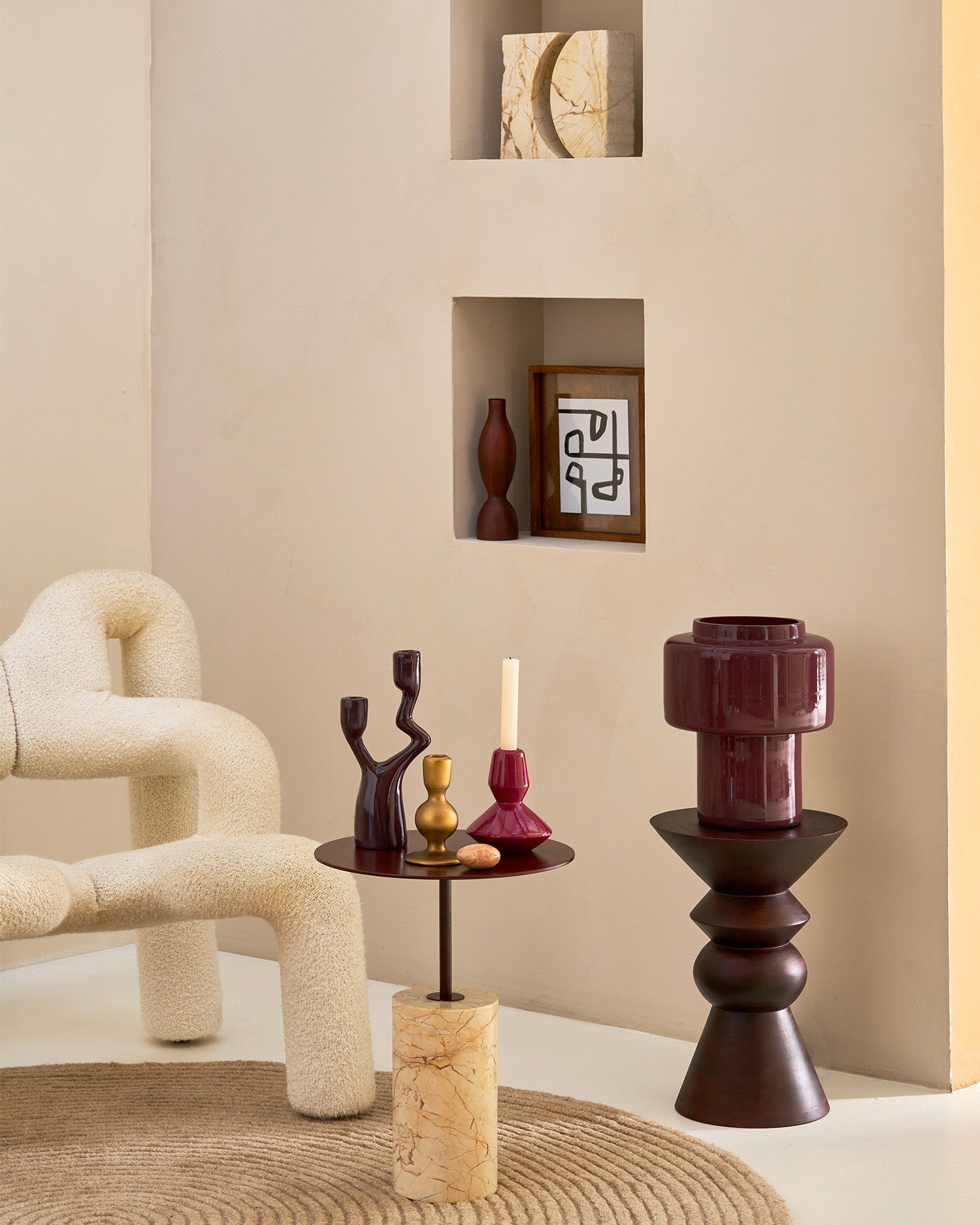 Tavolino in marmo Macy