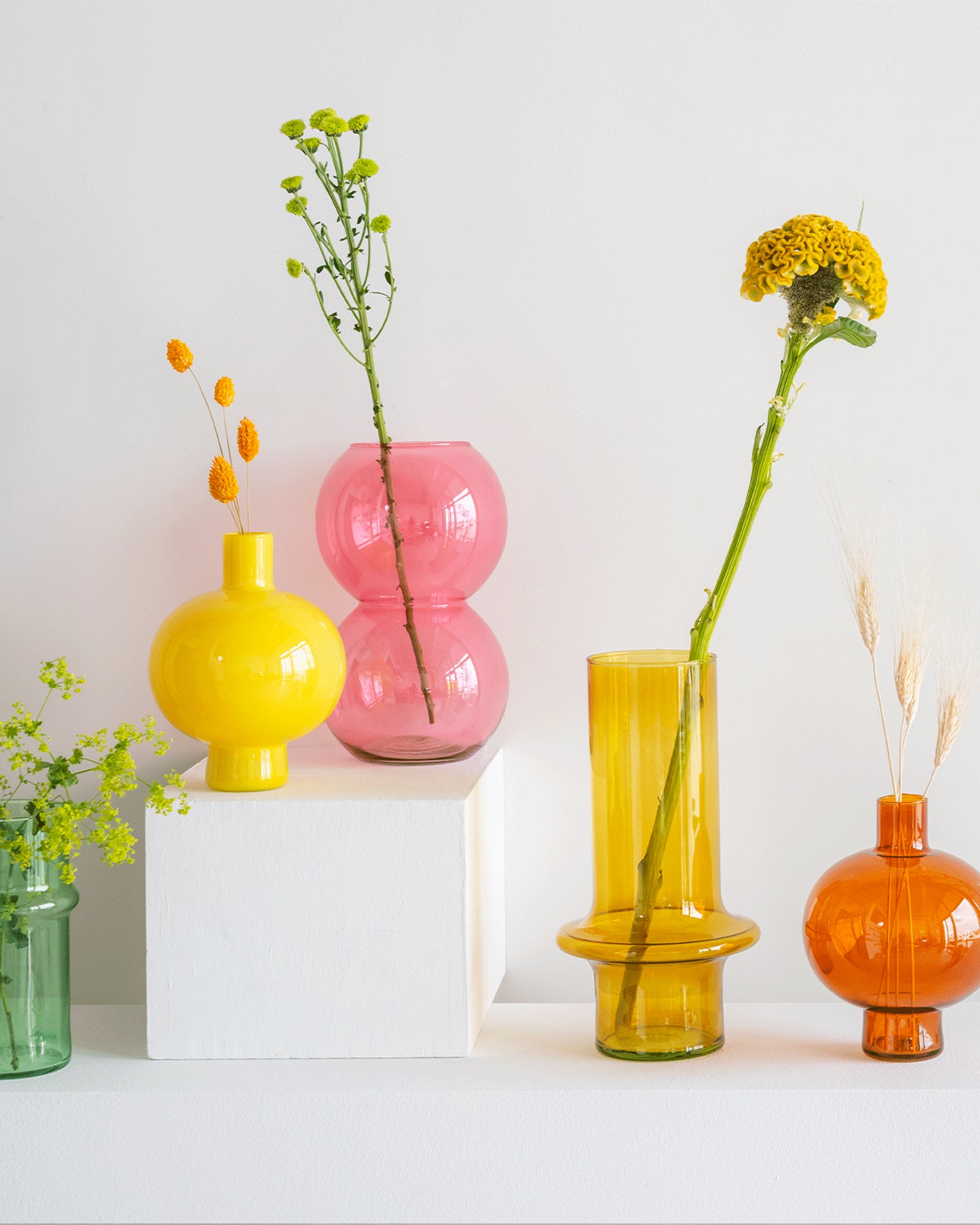 Vaso in vetro riciclato Bulb