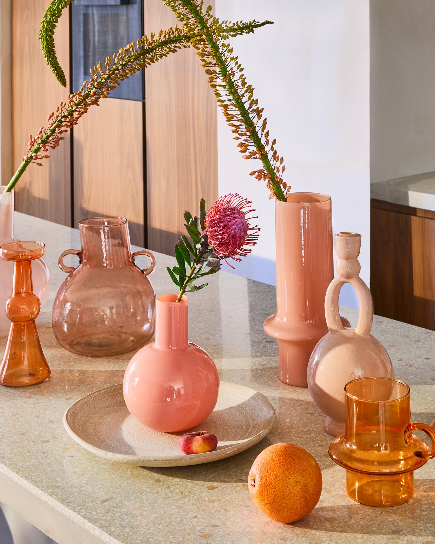 Vaso in vetro riciclato Peach