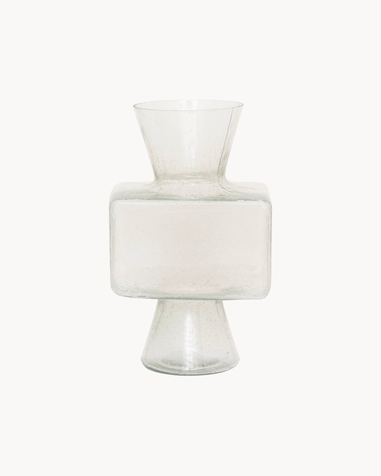 Vaso in vetro riciclato con effetto bubble Cloe