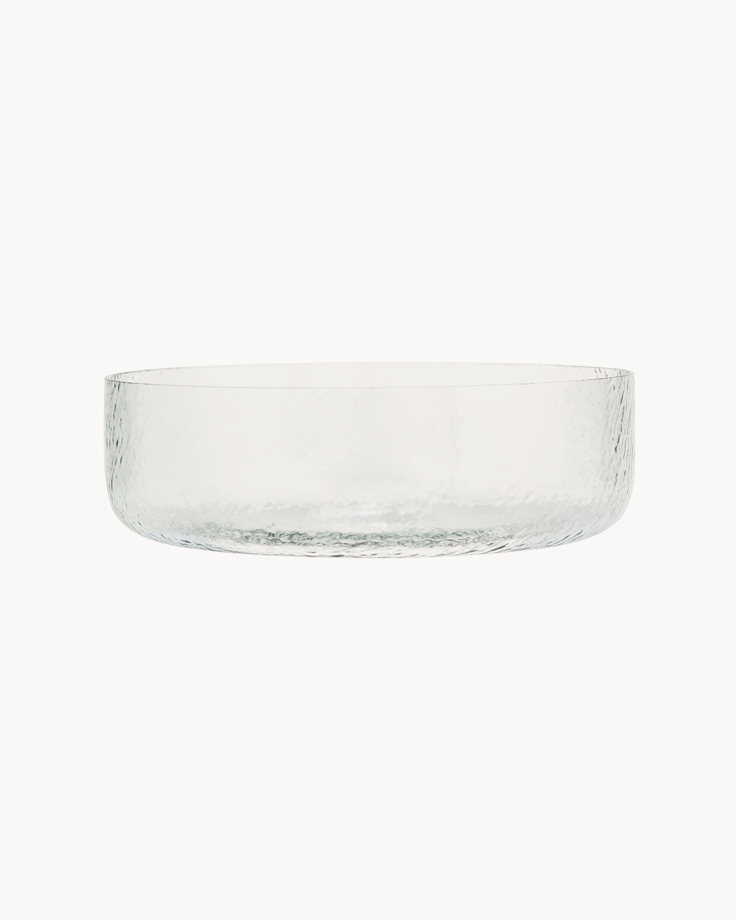 Bowl in vetro ricicalto soffiato a mano Crinkle