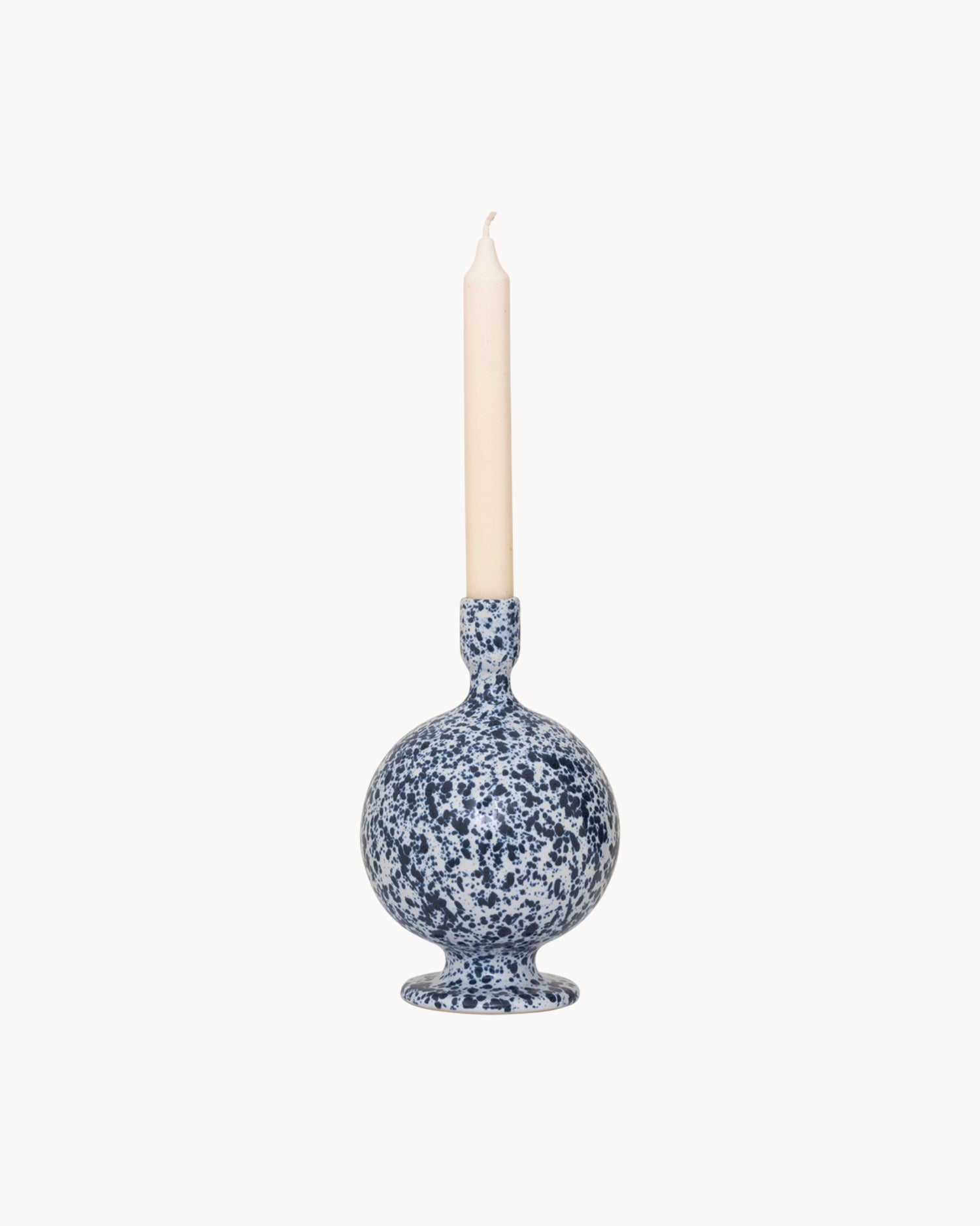 Portacandele a pois in ceramica Rosie