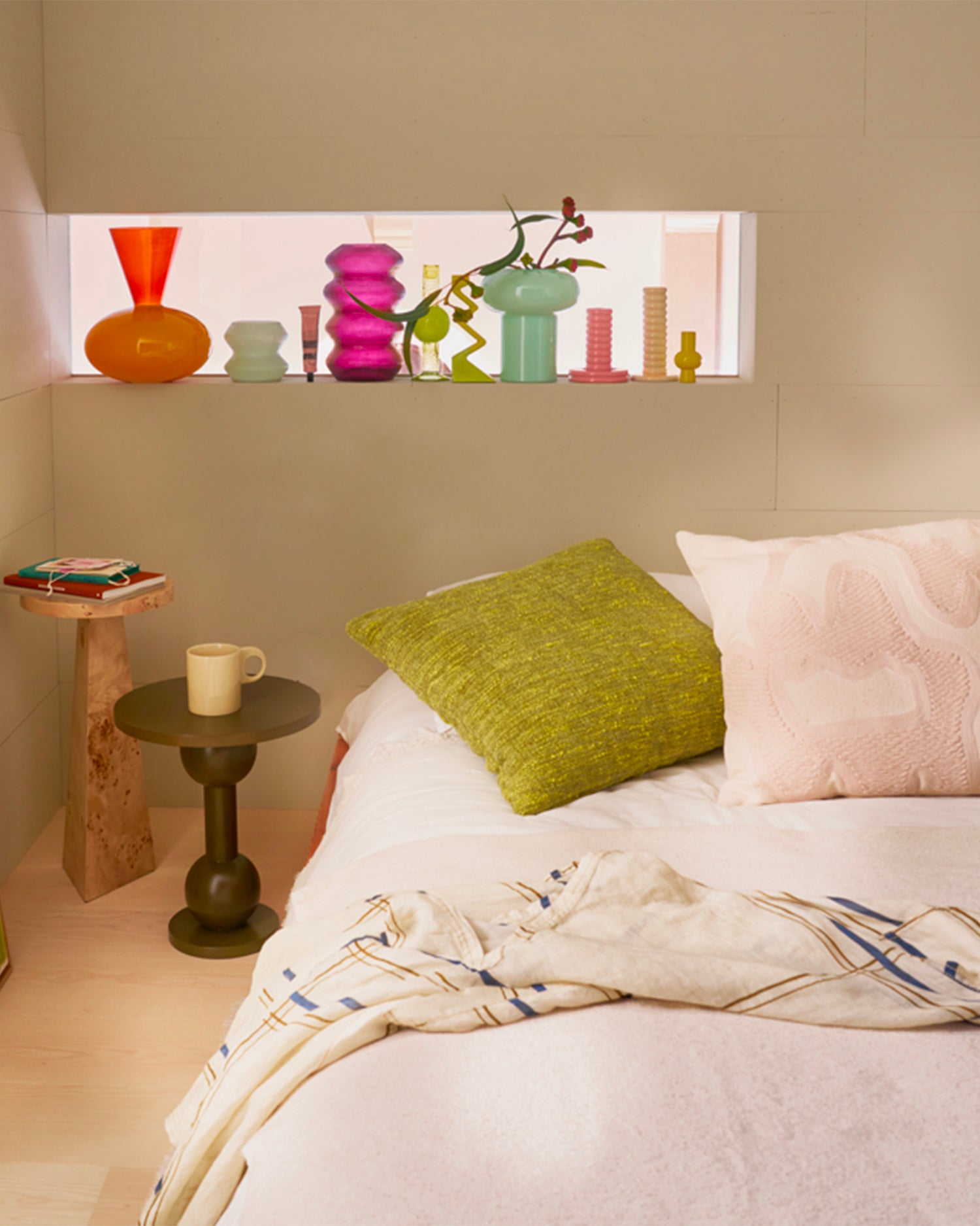 Portacandele in ceramica fatto a mano Tebongo