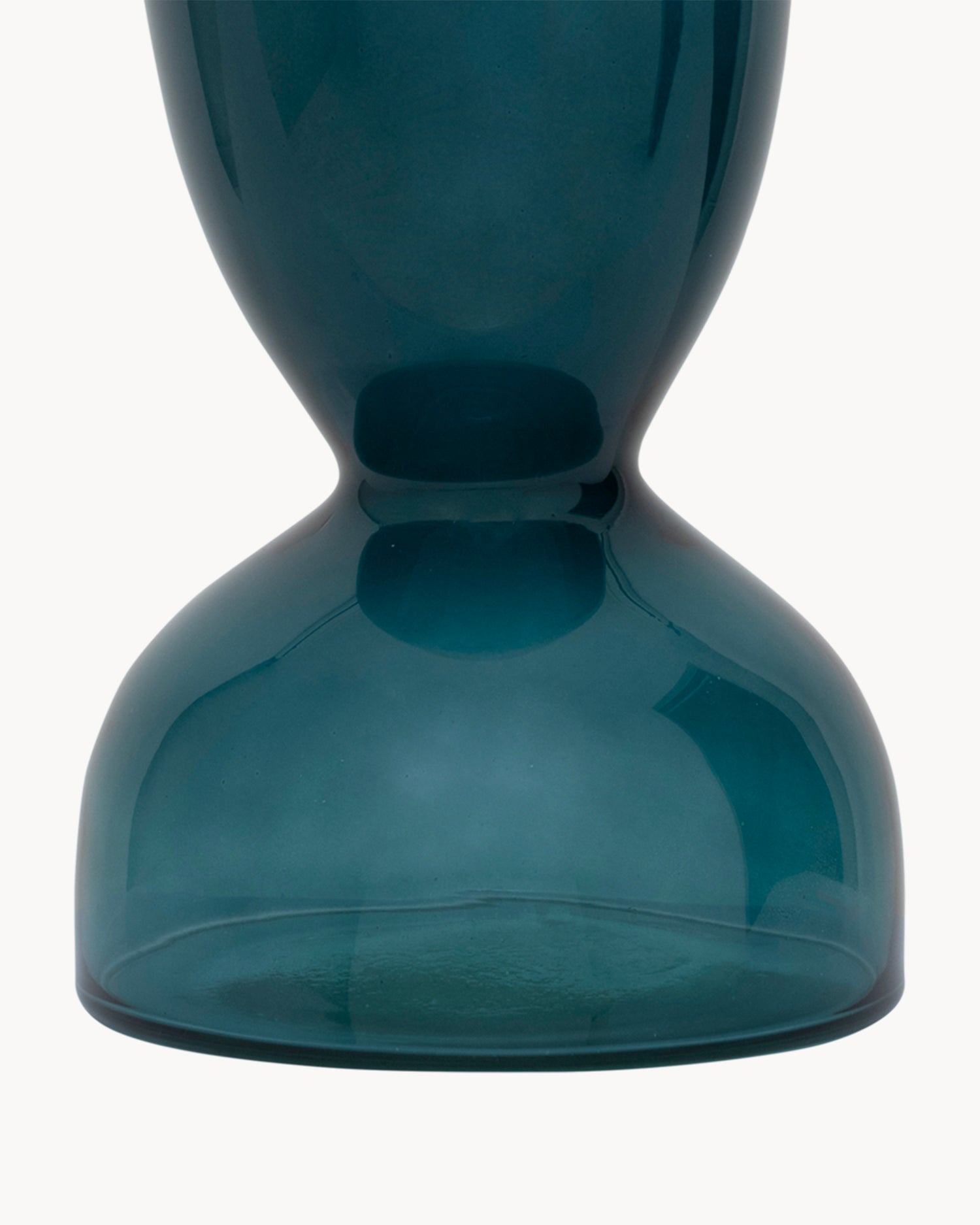 Vaso a clessidra in vetro riciclato Ebbe