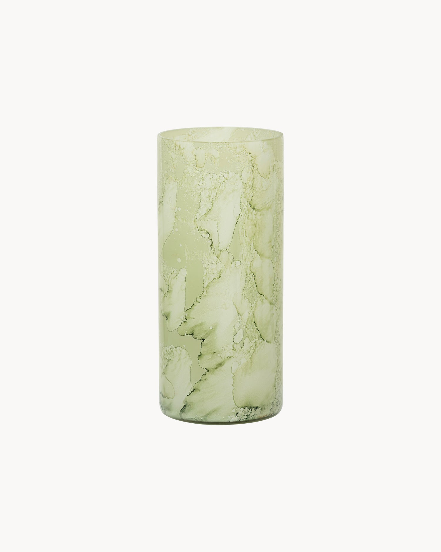 Vaso in vetro con effetto marmorizzato Linn