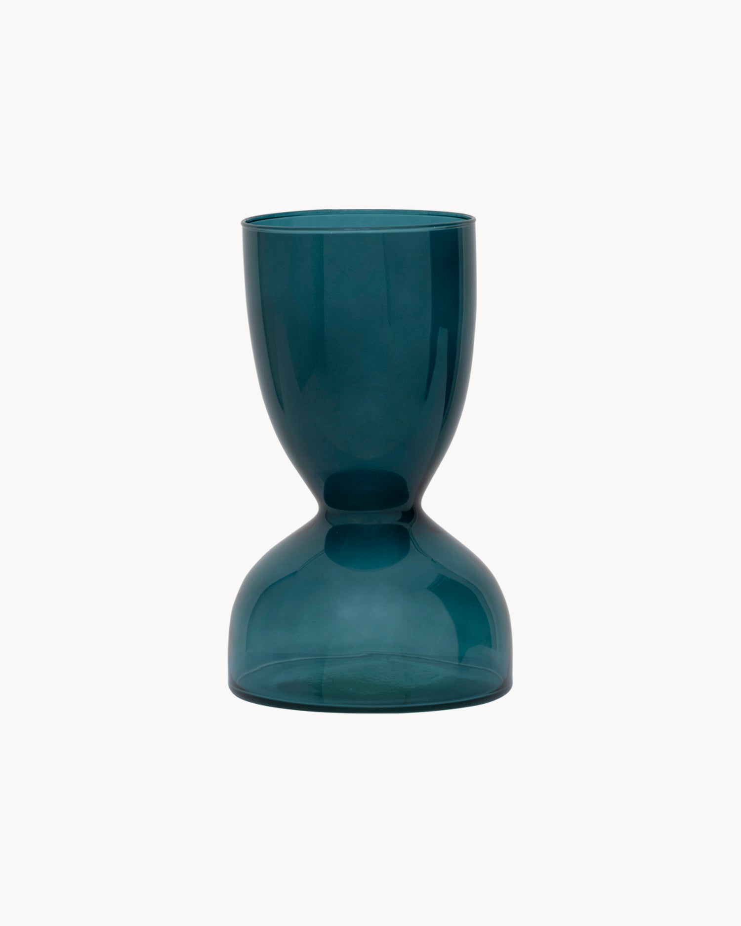 Vaso a clessidra in vetro riciclato Ebbe