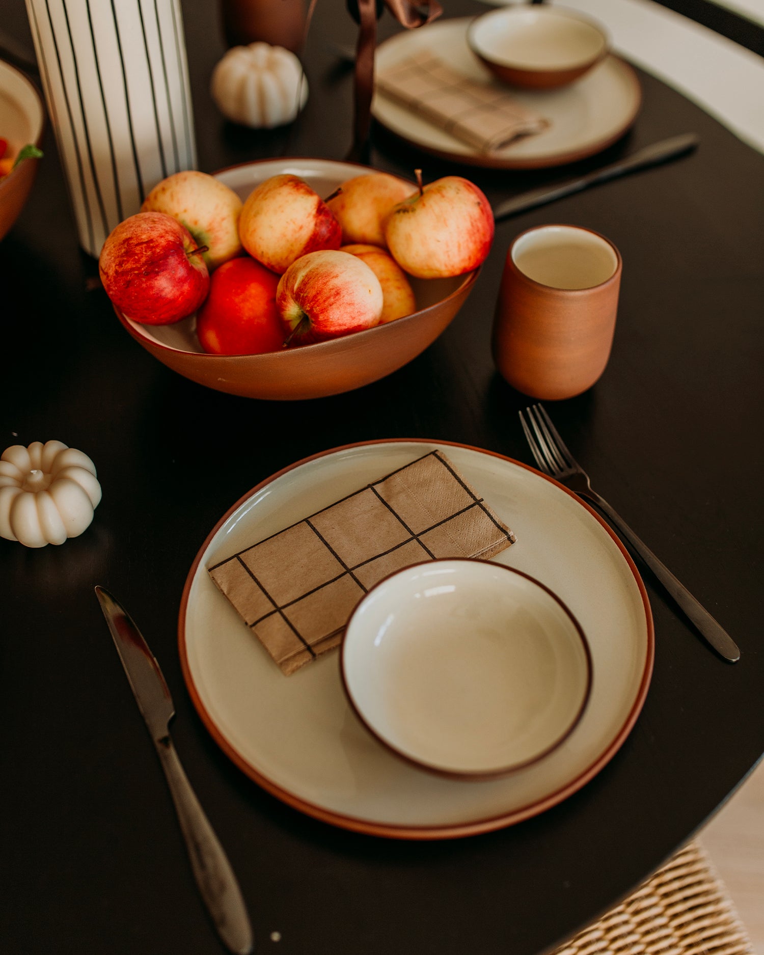 Set 4 bicchieri in terracotta Earth Raw