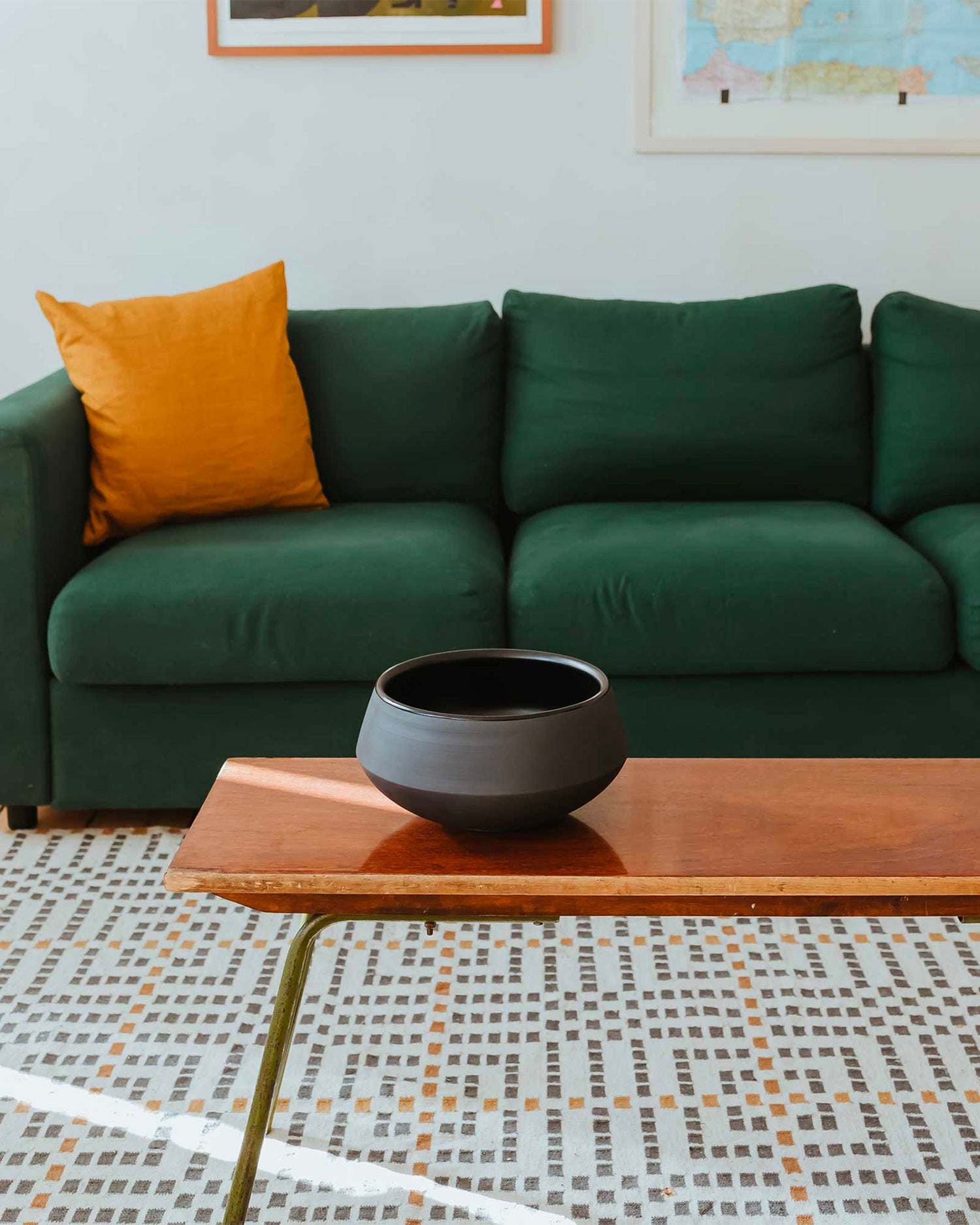 Bowl alta in terracotta nera Eclipse