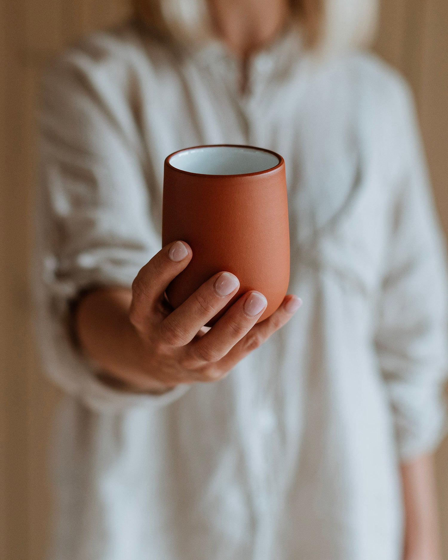 Set 4 bicchieri in terracotta Earth