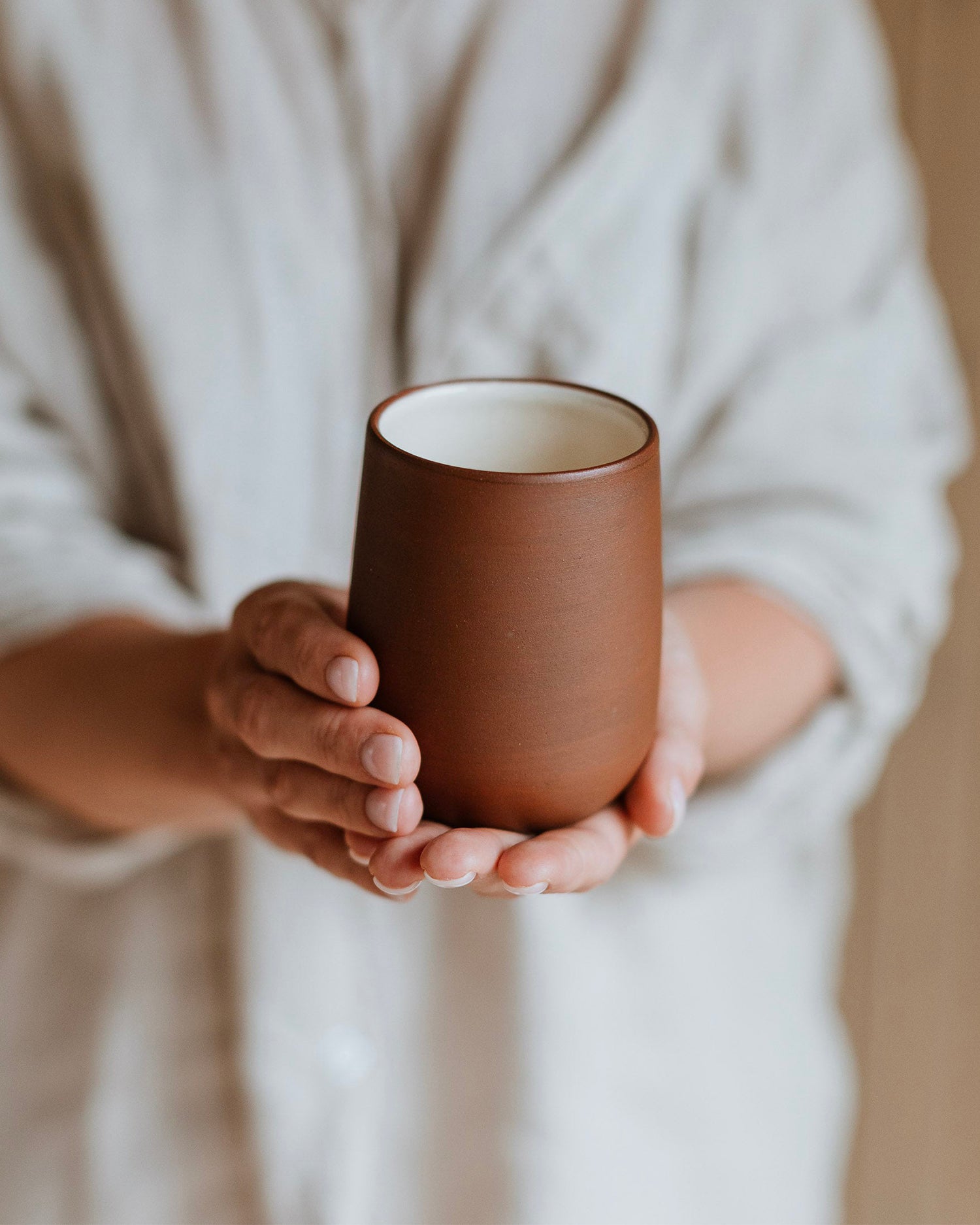 Set 4 bicchieri in terracotta Earth Raw