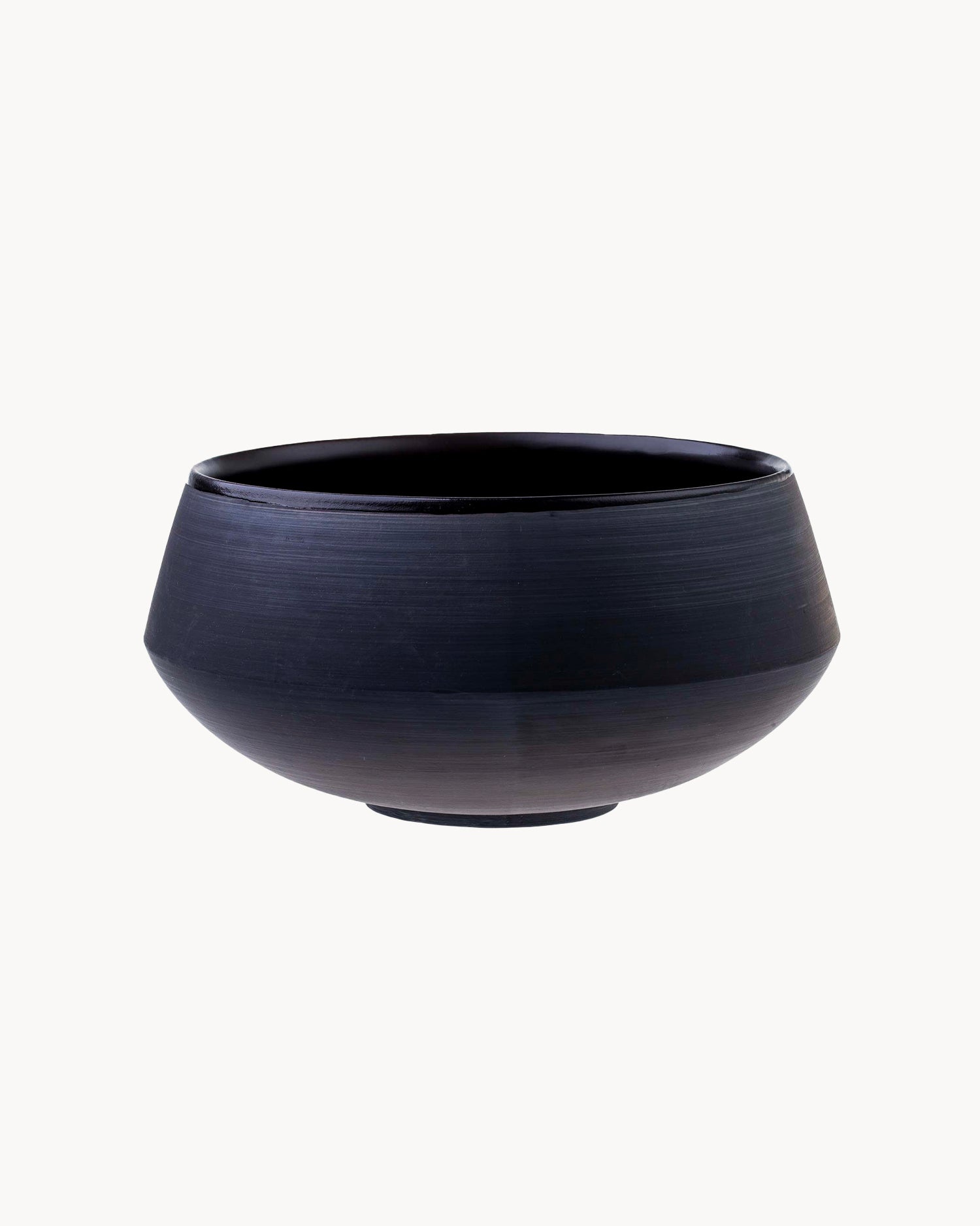 Bowl alta in terracotta nera Eclipse