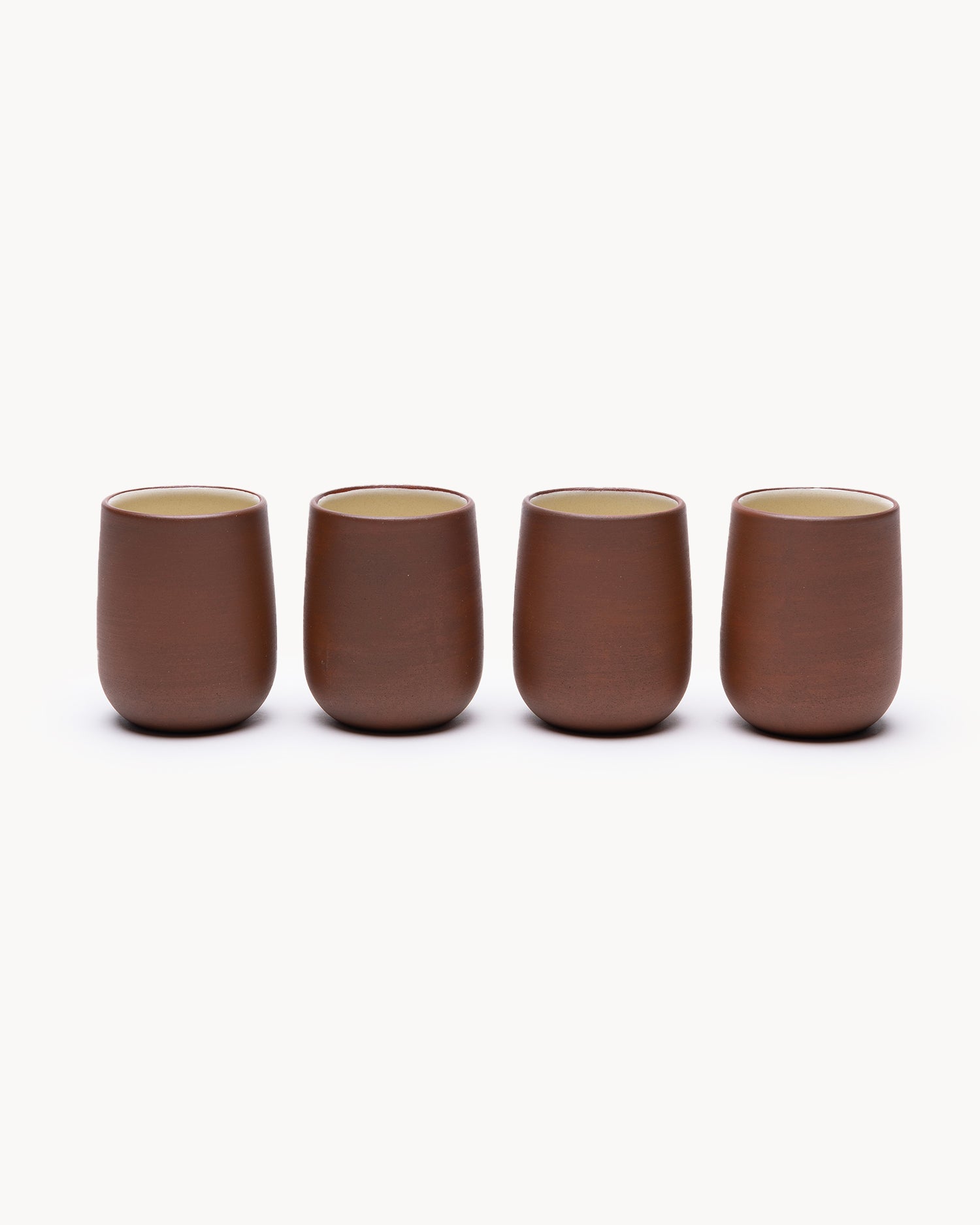 Set 4 bicchieri in terracotta Earth Raw