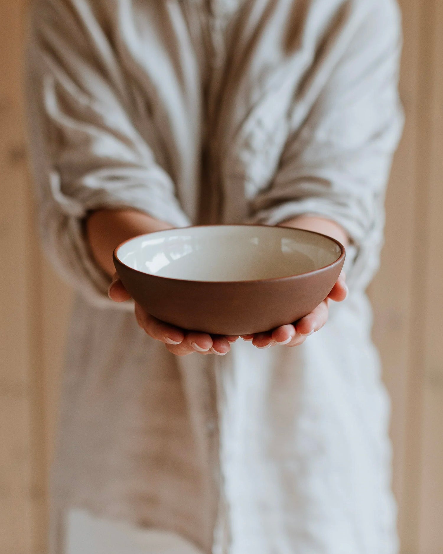 Set 4 bowl in terracotta Earth Raw