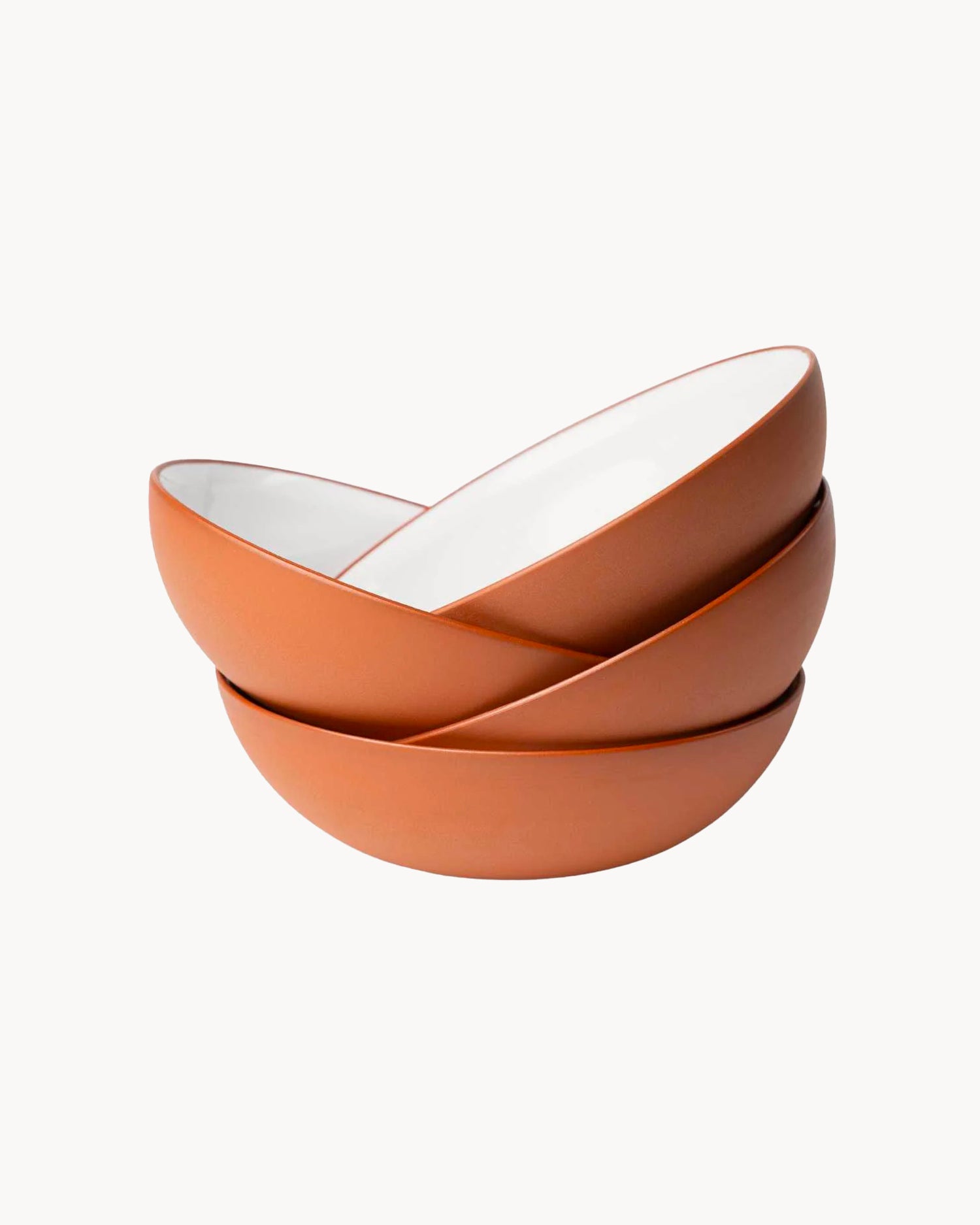 Set 4 bowl in terracotta Earth