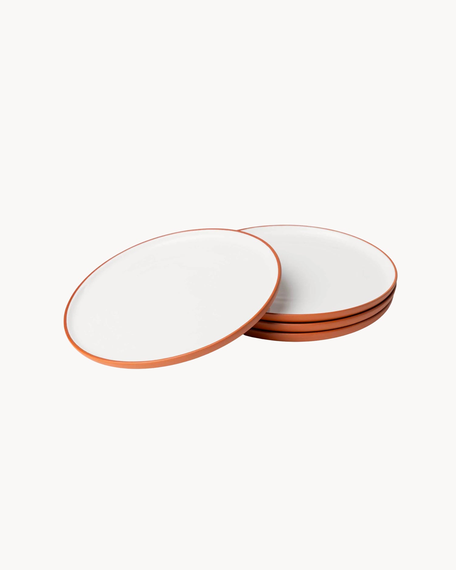 Set 4 piatti piani in terracotta Earth