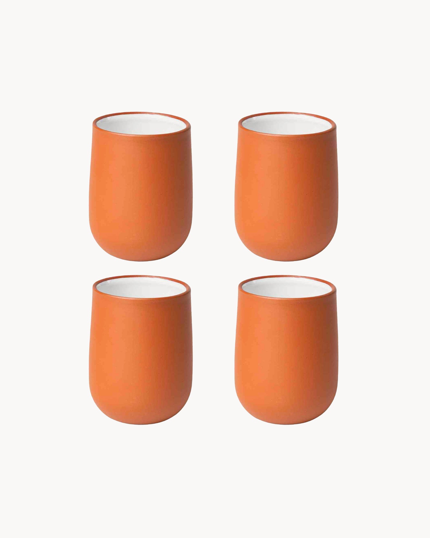 Set 4 bicchieri in terracotta Earth