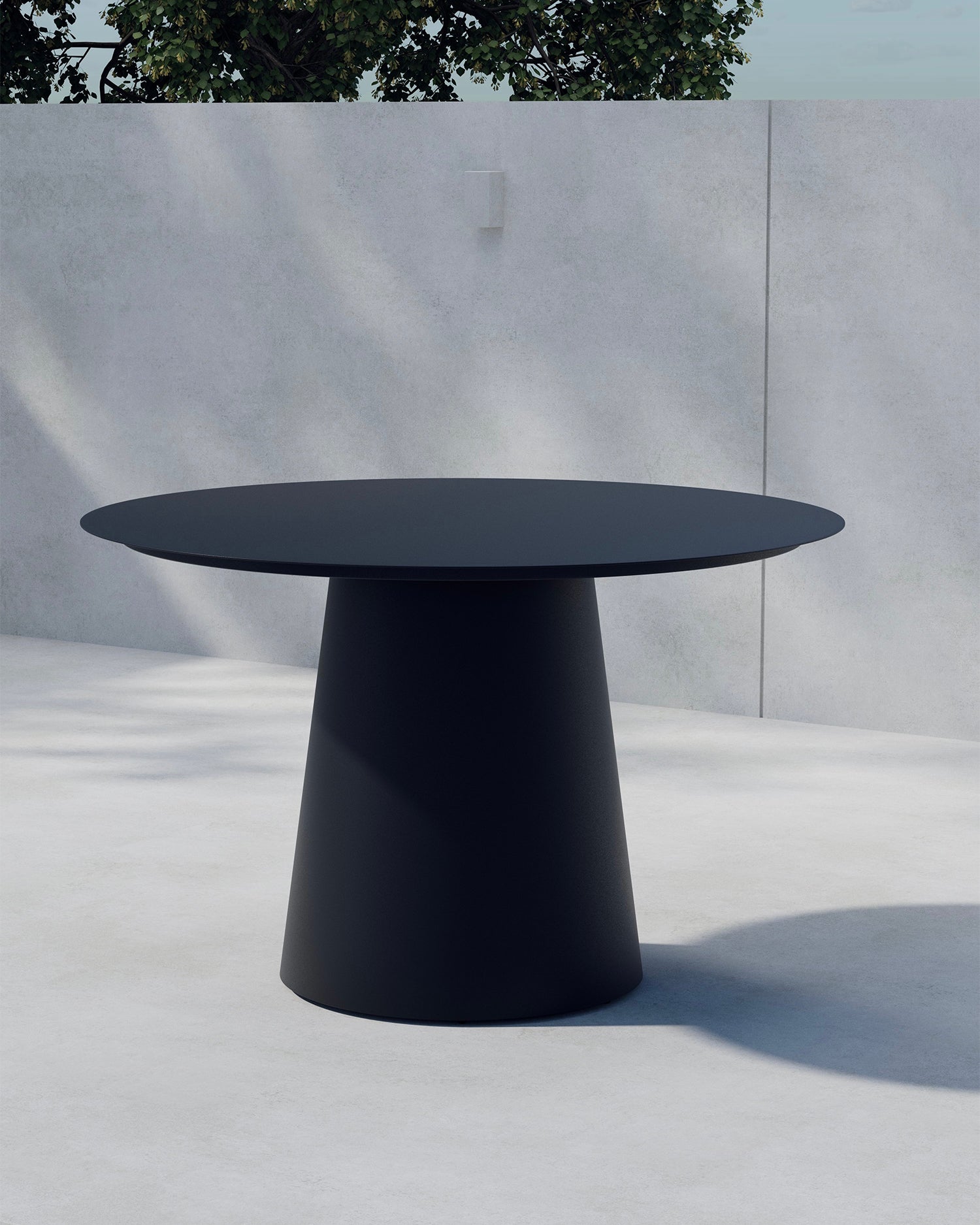 Tavolo da pranzo rotondo in alluminio Lanzo