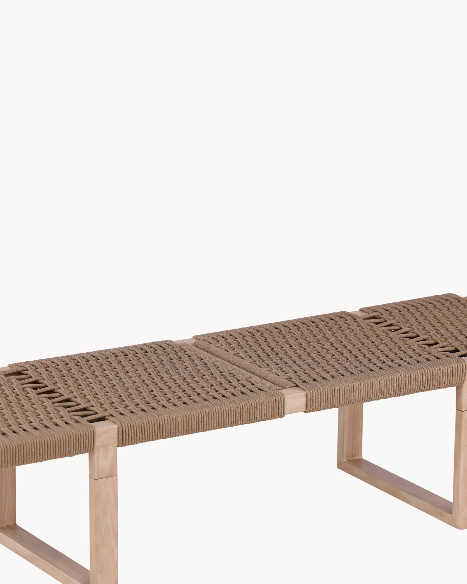 Panca con seduta intrecciata in rattan Ängön