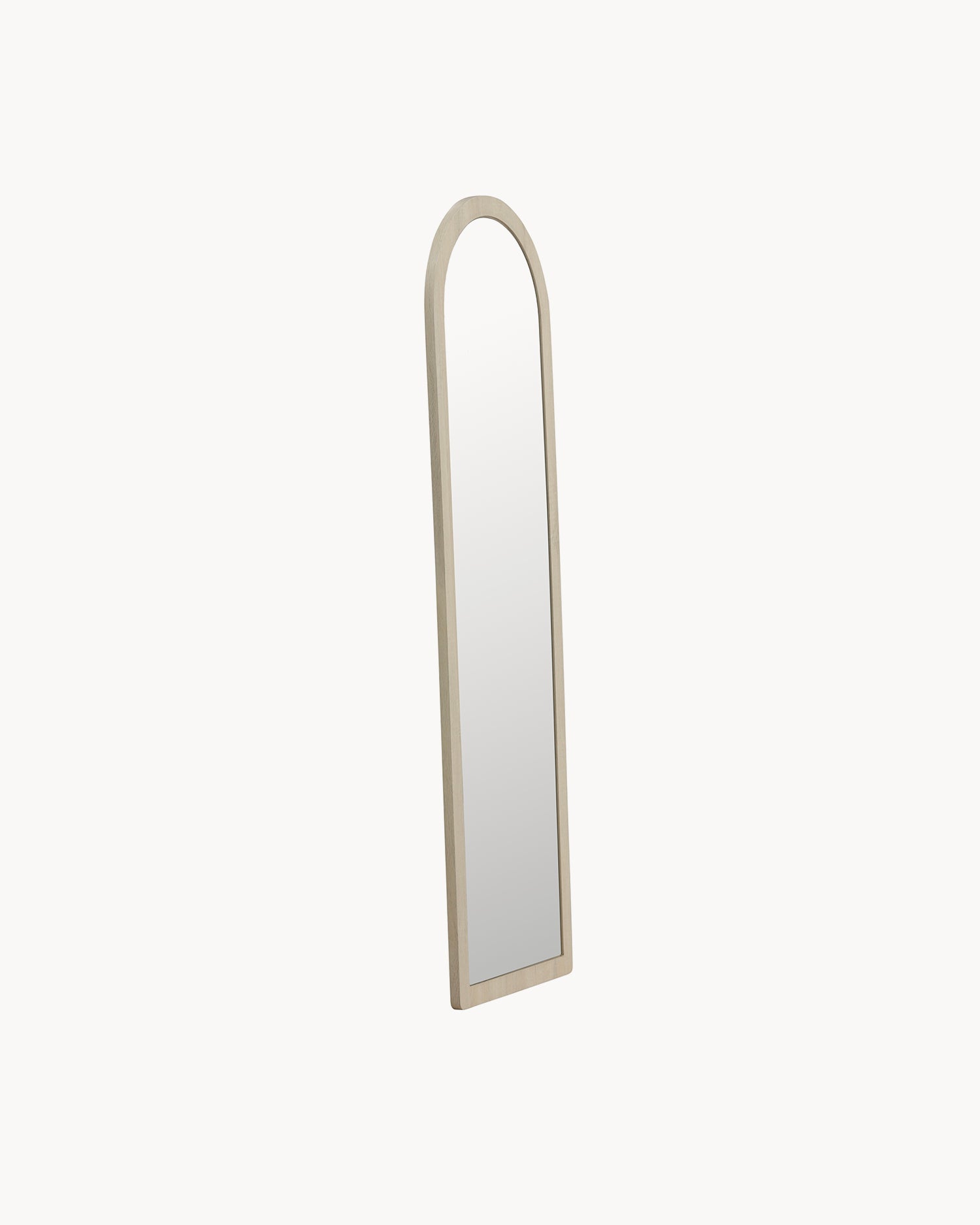 Specchio da parete grande con cornice in legno Memphis