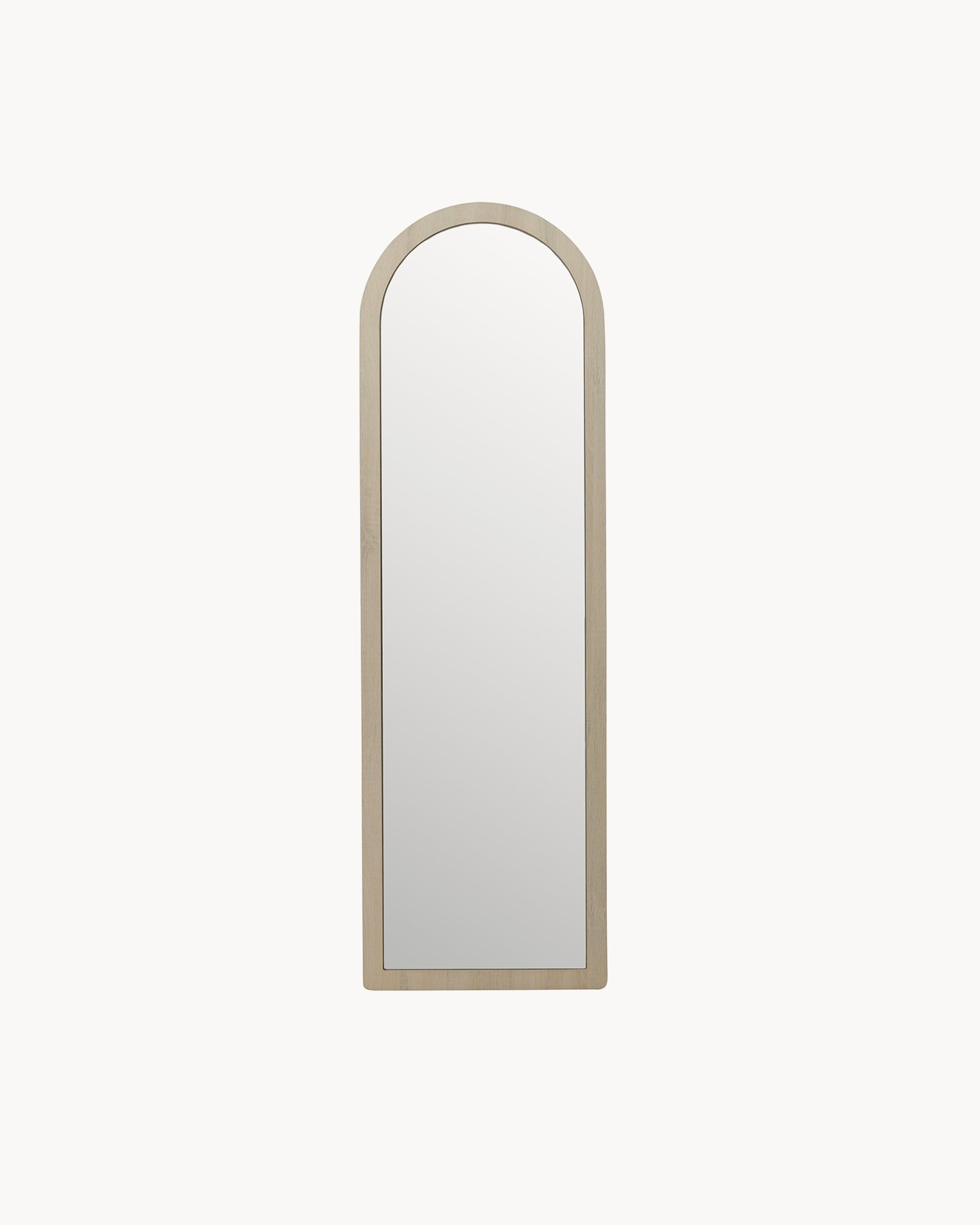Specchio da parete grande con cornice in legno Memphis