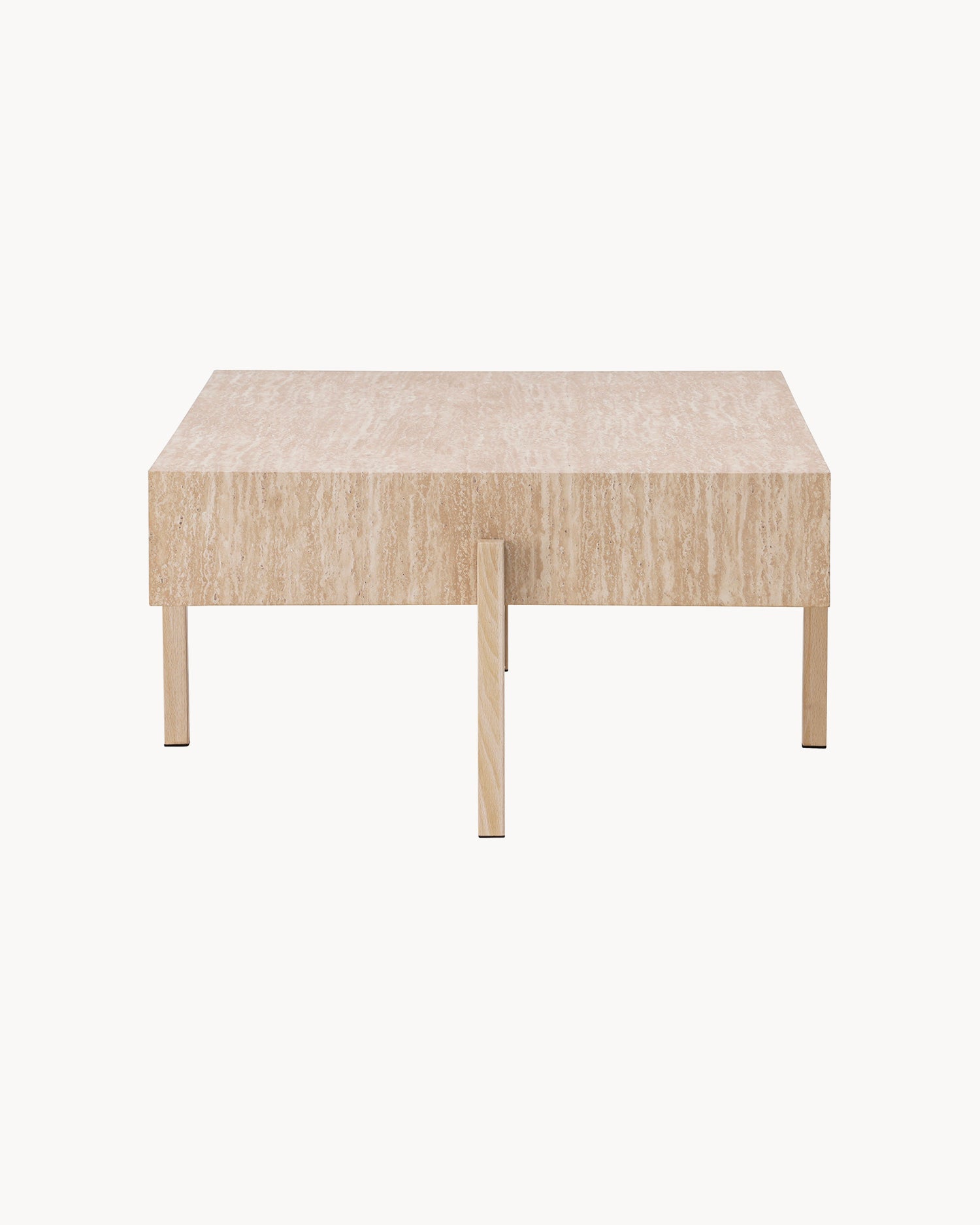Tavolino da salotto effetto pietra Vadholmen - Mdf/Acciaio
